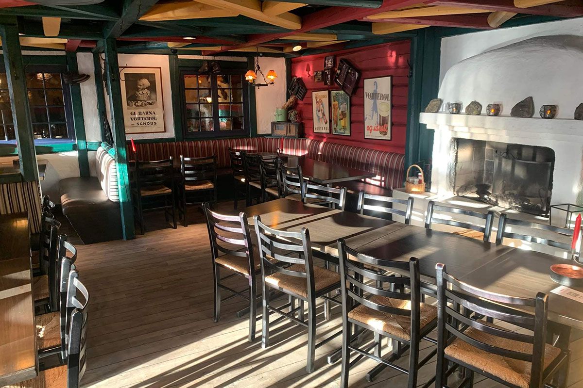 Interiøret på Peppes Pizza Beitostølen.