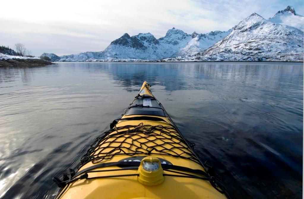 Winter Seakayak trips in Lofoten