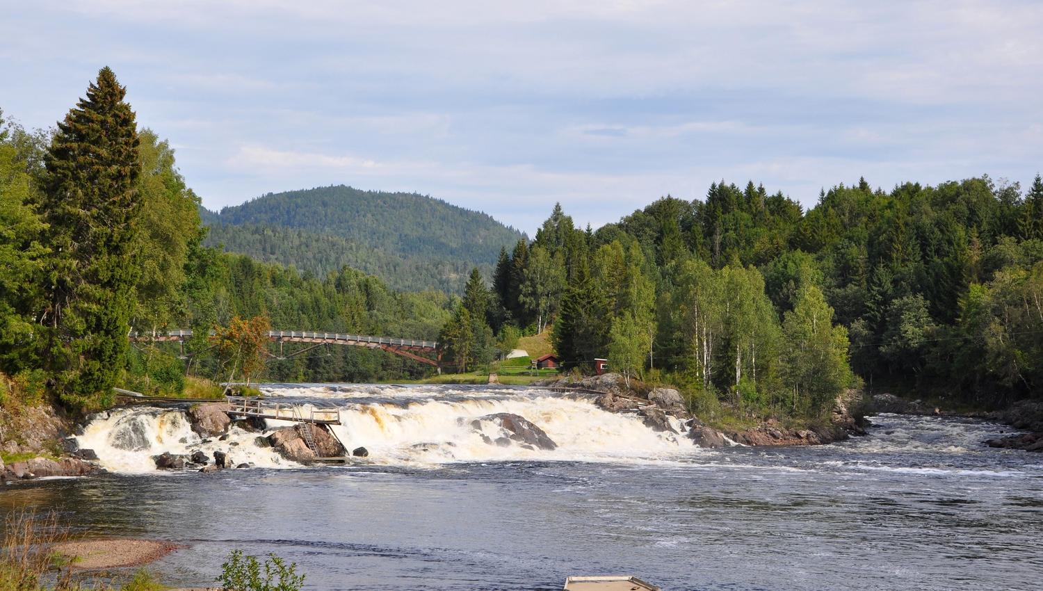 Kjærra Fossepark, elv