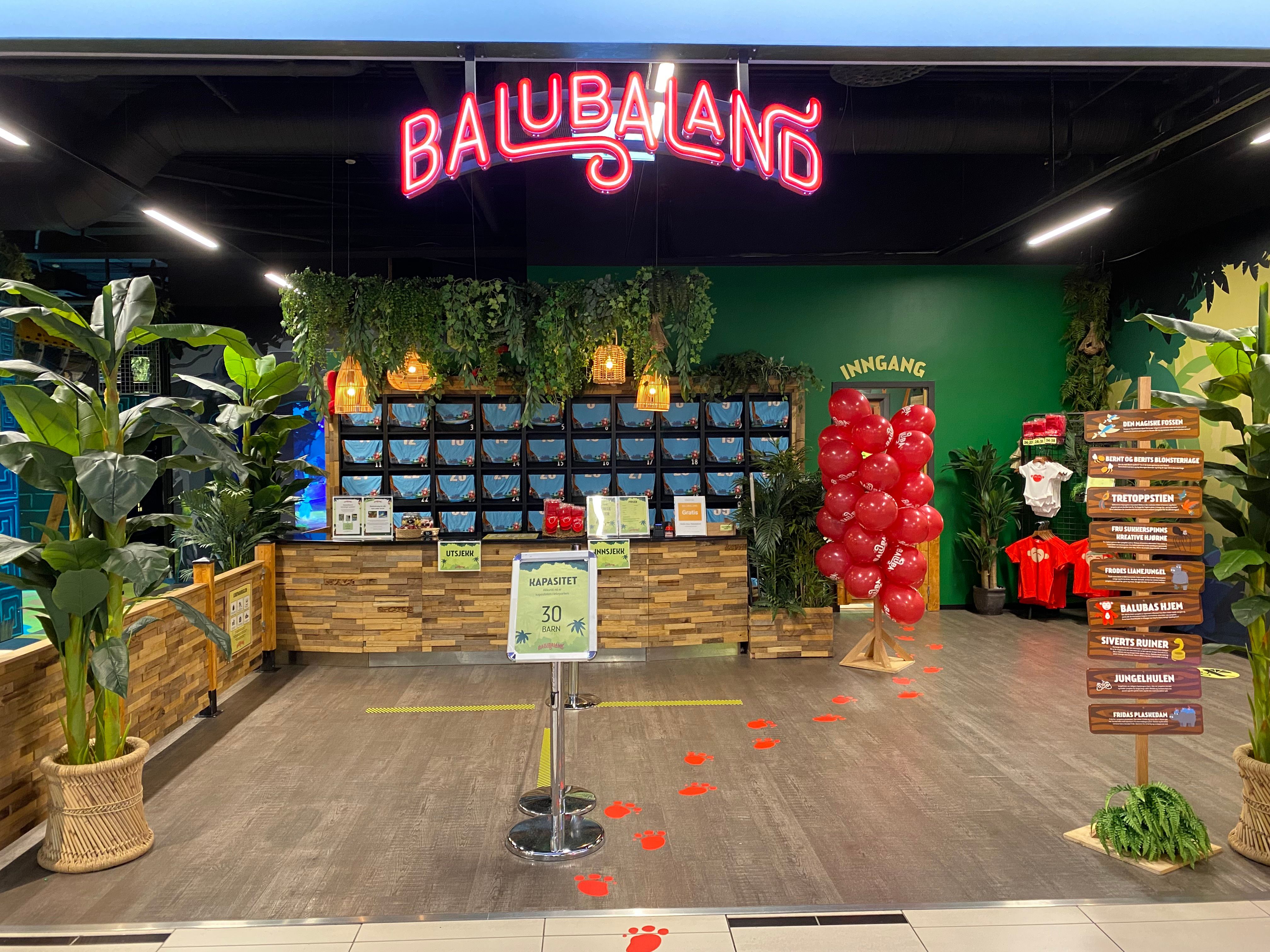 inngang til Balubaland lekepark
