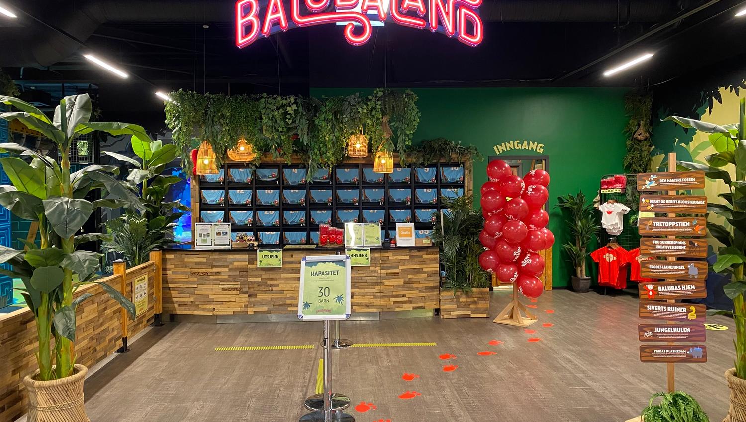 inngang til Balubaland lekepark