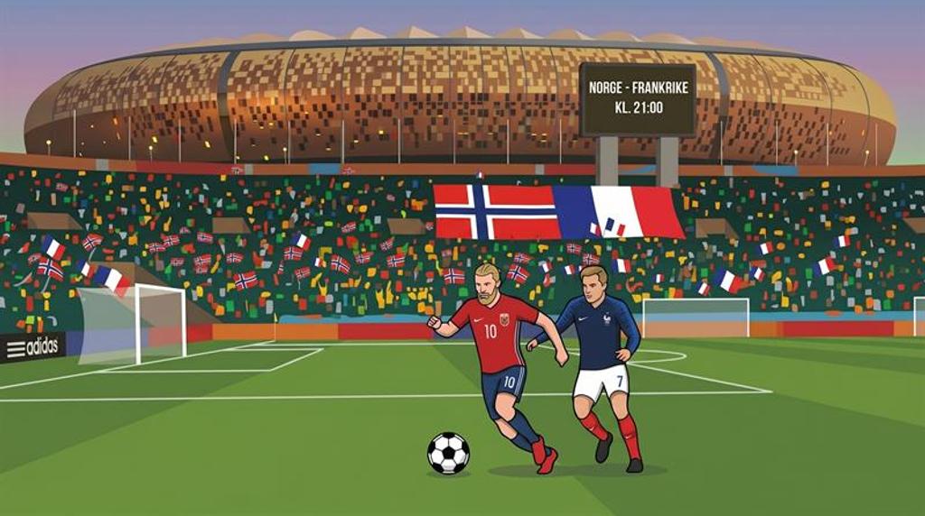 Norge - Frankrike kl. 21:00 på Torvet!