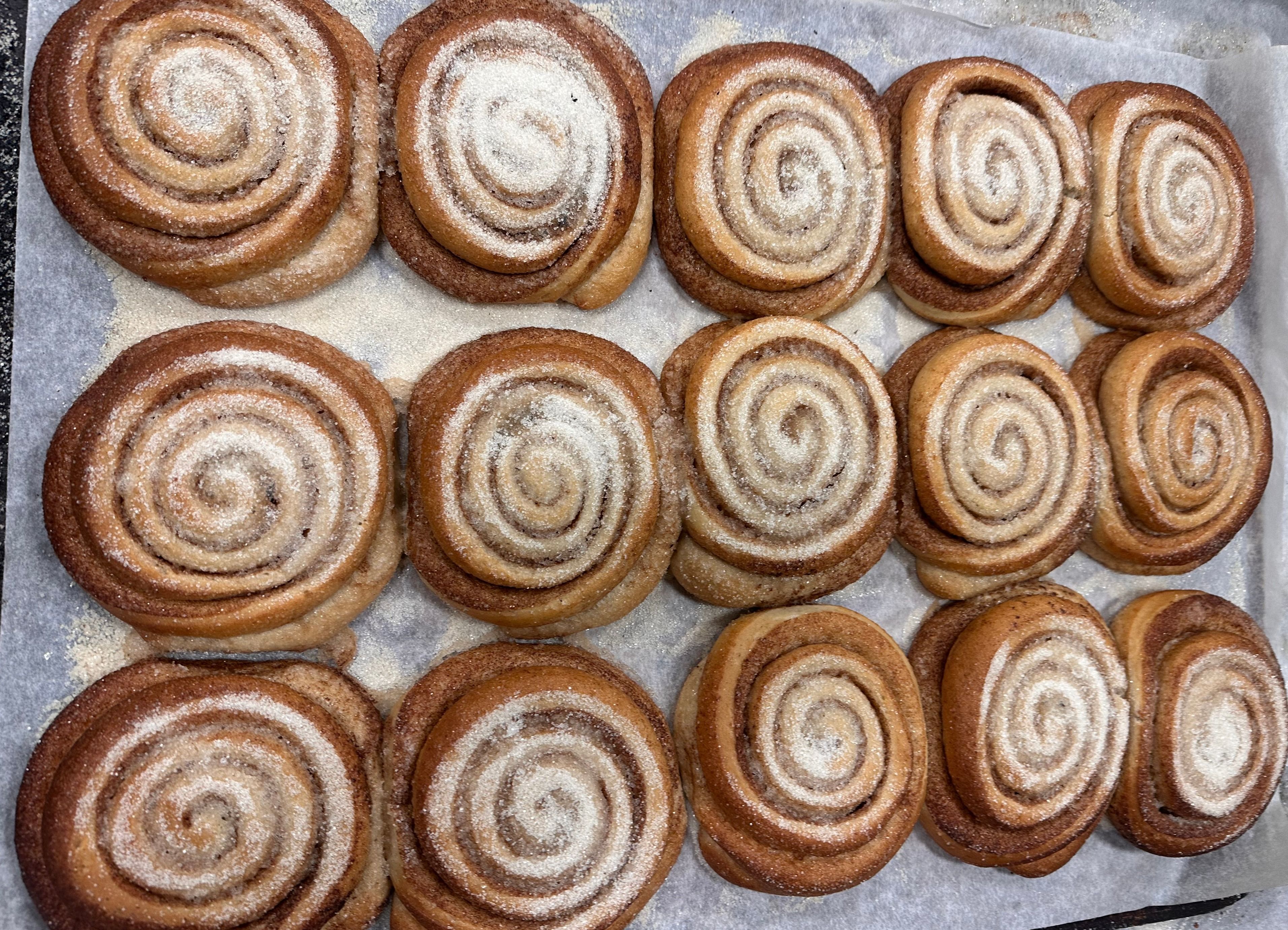 The classic, organic AND vegan Skillingsbolle (Cinnamonbun).