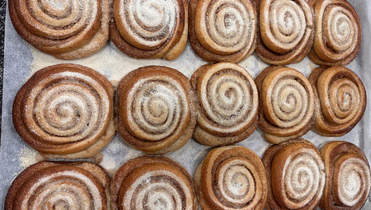 The classic, organic AND vegan Skillingsbolle (Cinnamonbun).