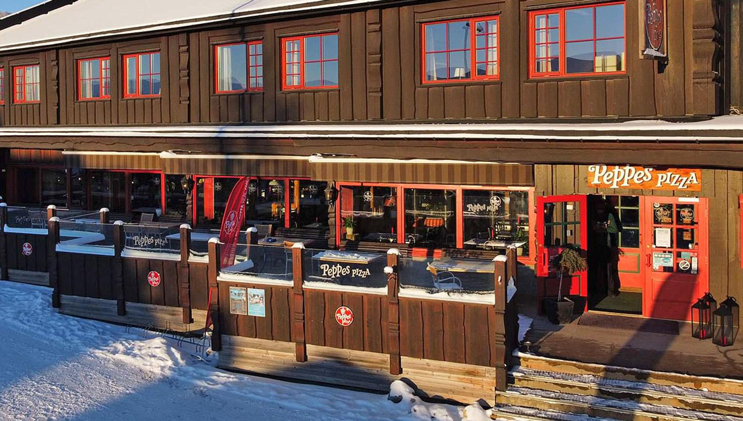 Peppes Pizza Beitostølen fra utsiden
