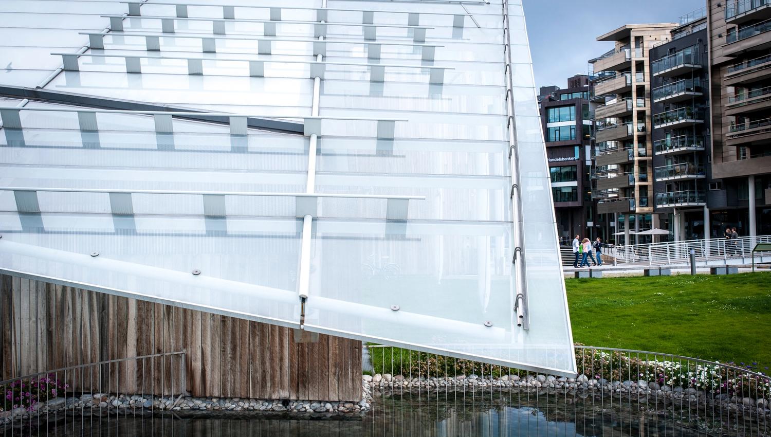 the roof of the Astrup Fearnley museum