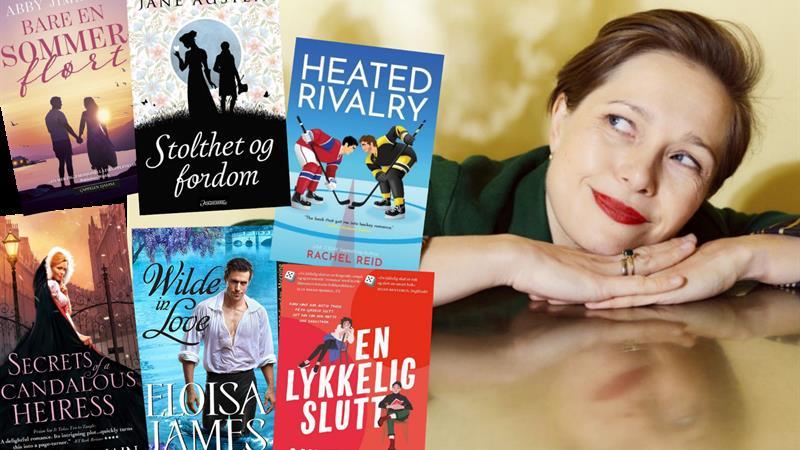 Anne Louise Morseth, her two books and other romance novels