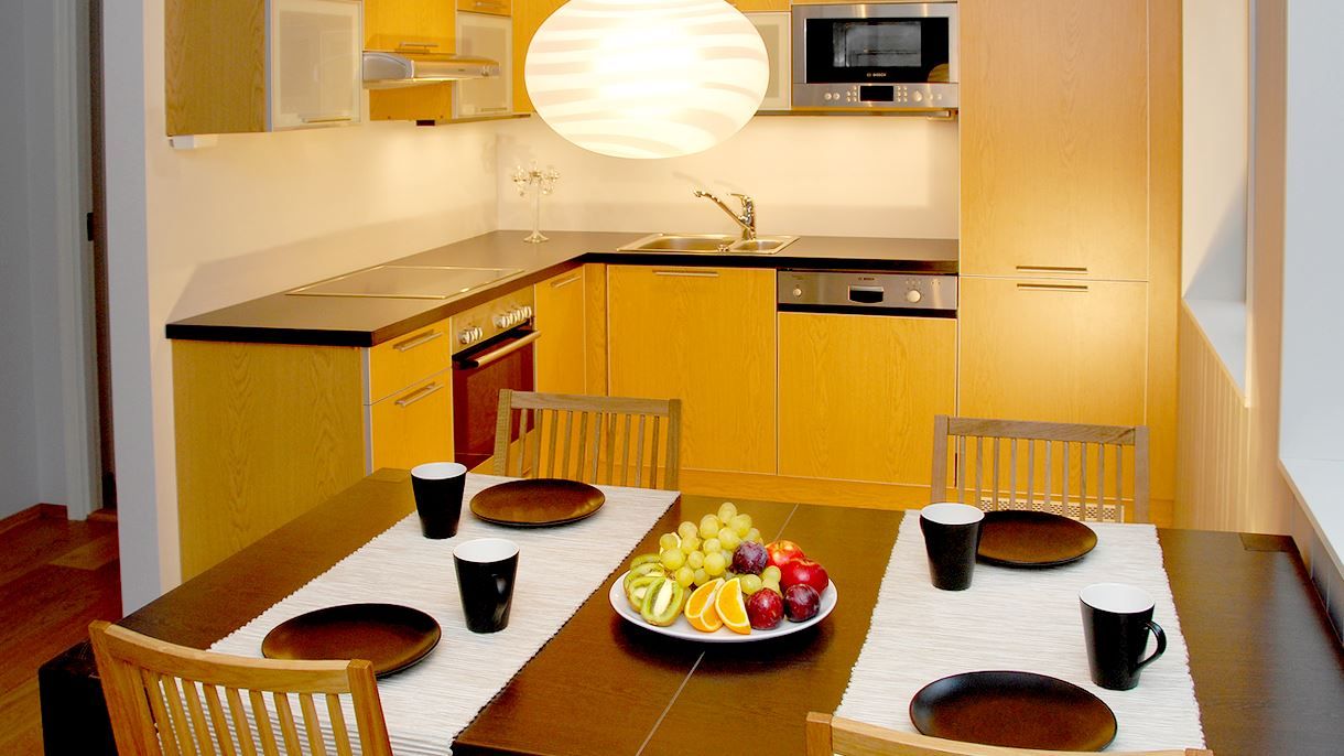 open plan, kitchen and living room
