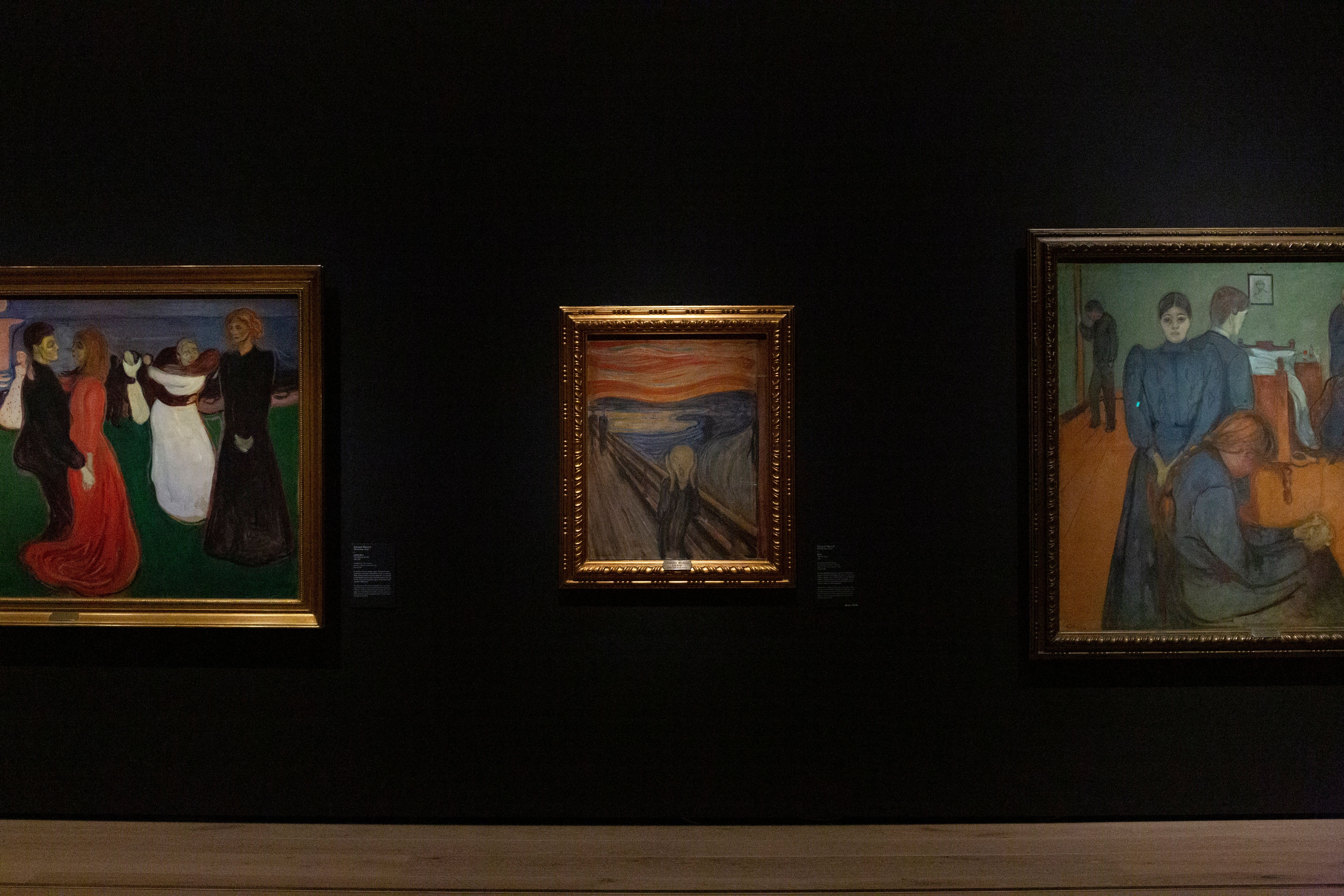 Edvard Munch's "The Scream" among other works by him