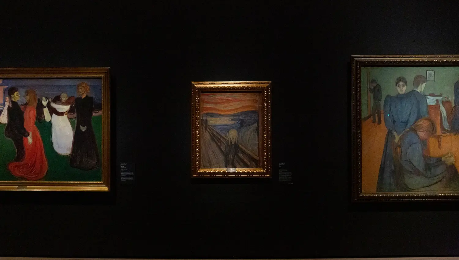 Edvard Munch's "The Scream" among other works by him