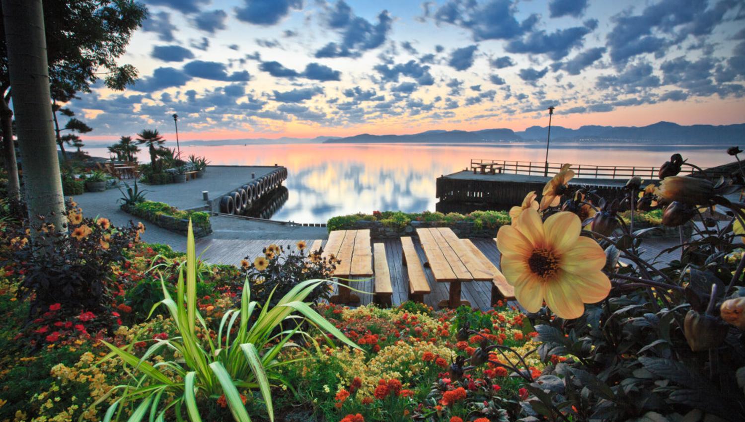 Idyllic sunrise