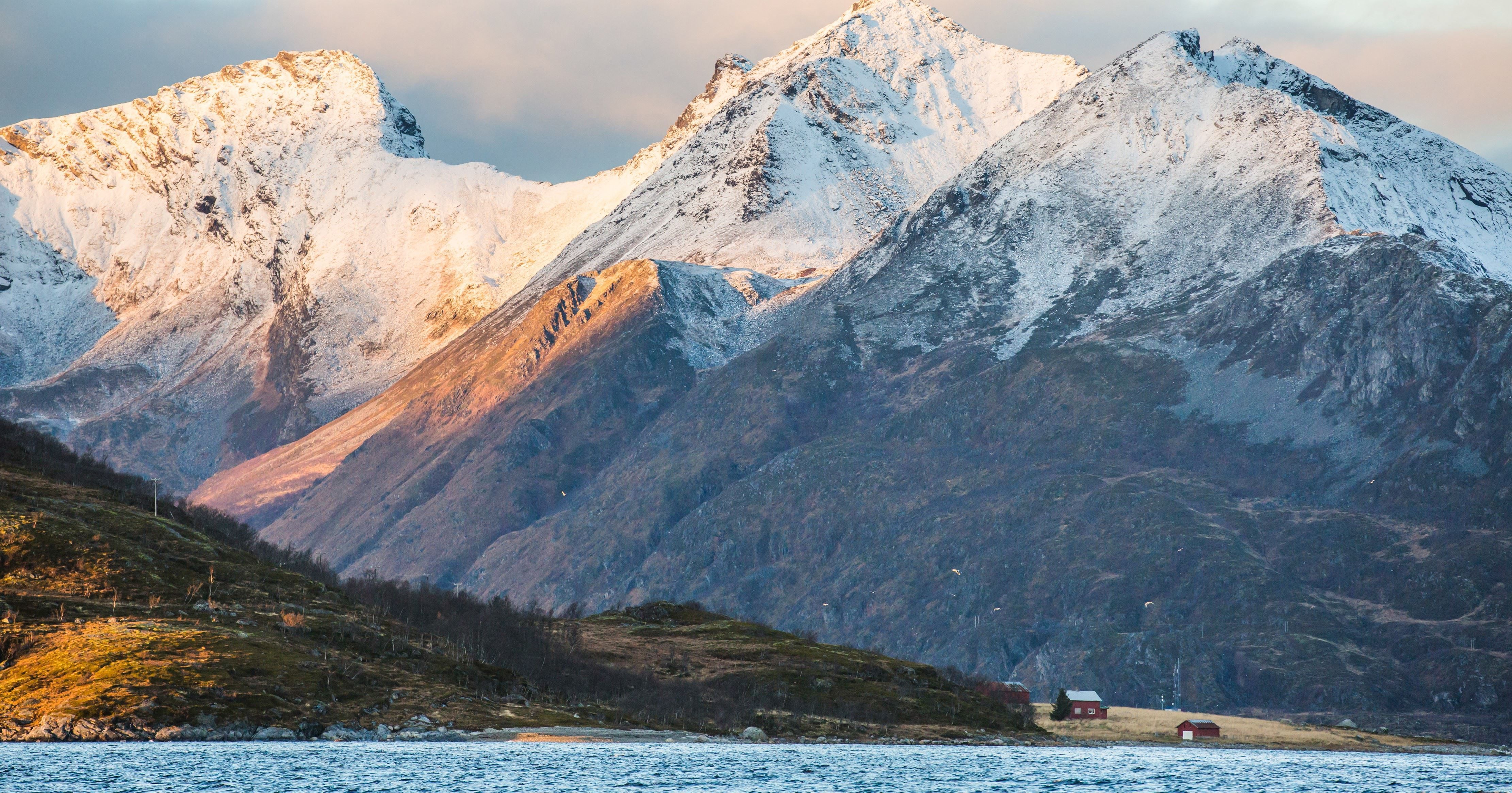 Mountains with snow on top