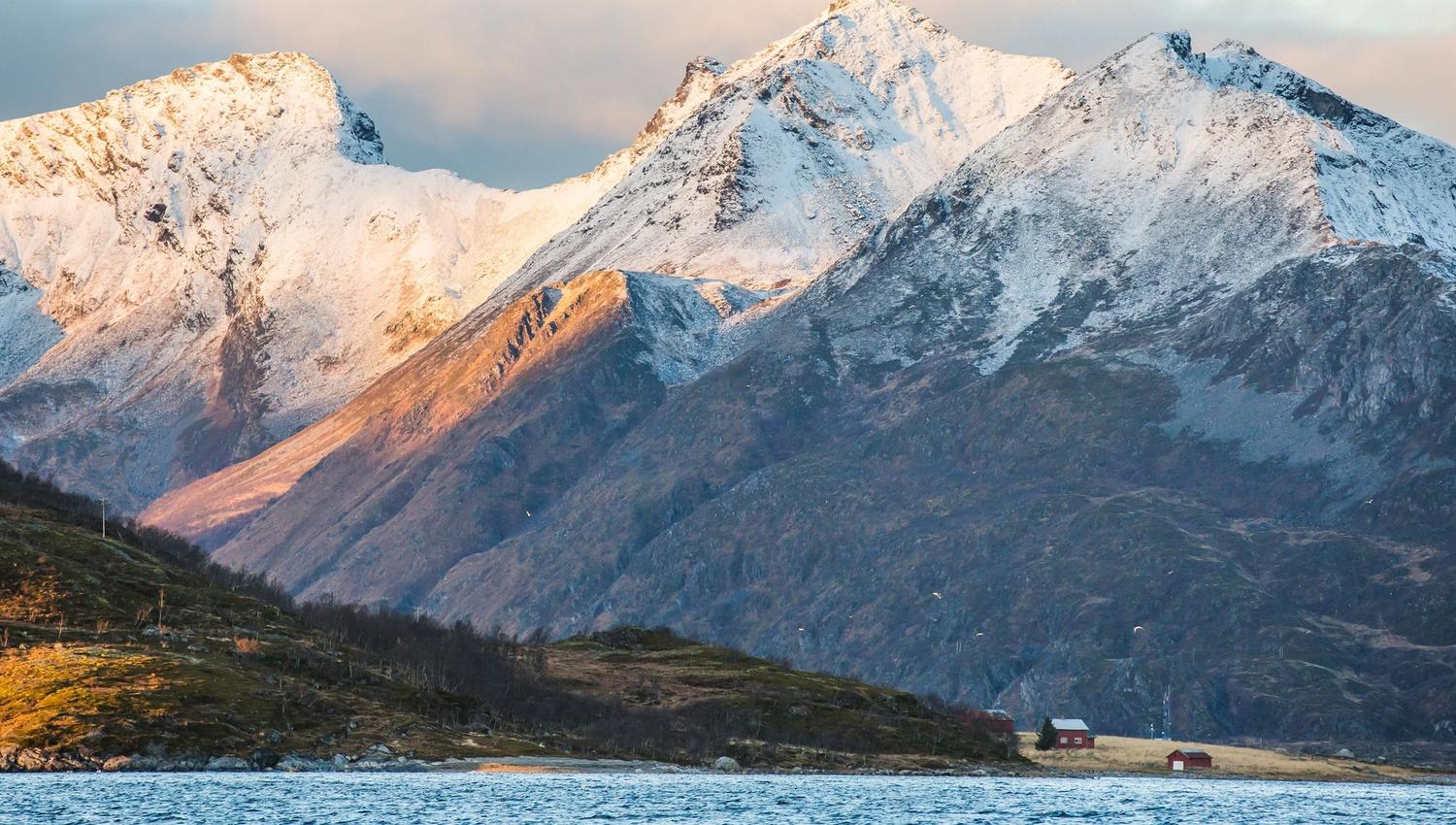 Mountains with snow on top