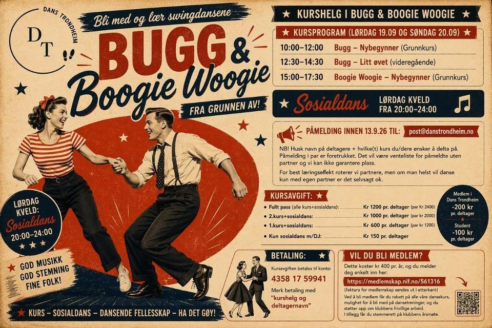 Big course weekend in swing dance Bugg and Boogie Woogie