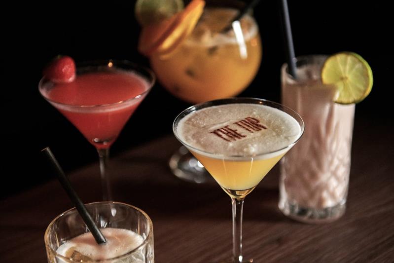 A selection of cocktails at The Top