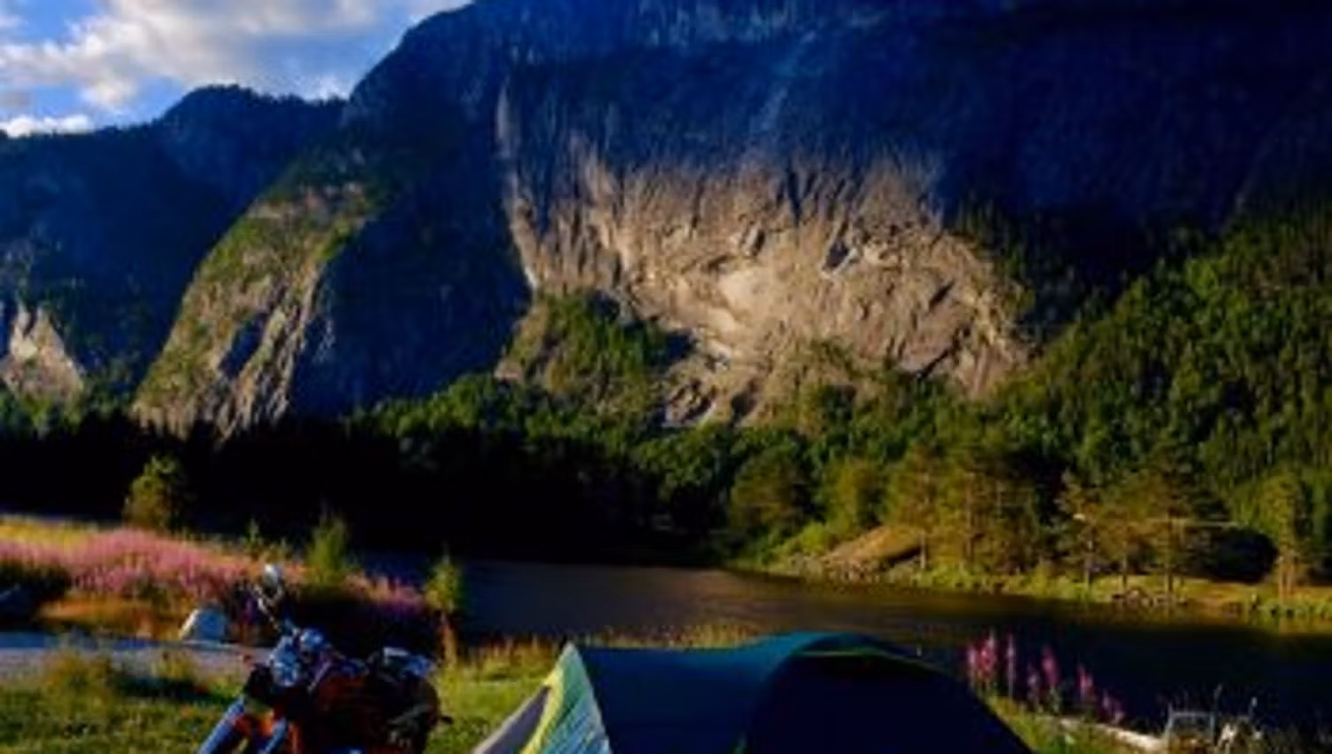 Telt ved Helle Camping