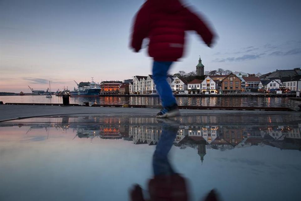 Mann i Stavanger havn