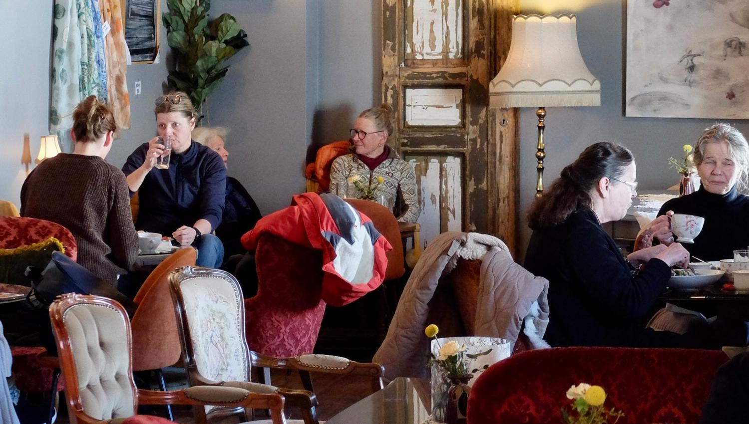 People in coffee shop
