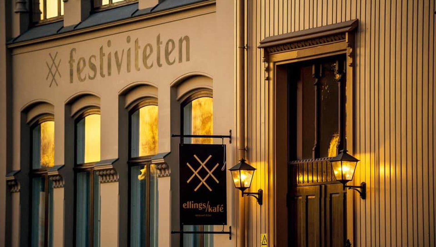 Ellings Kafé - Festiviteten fasade