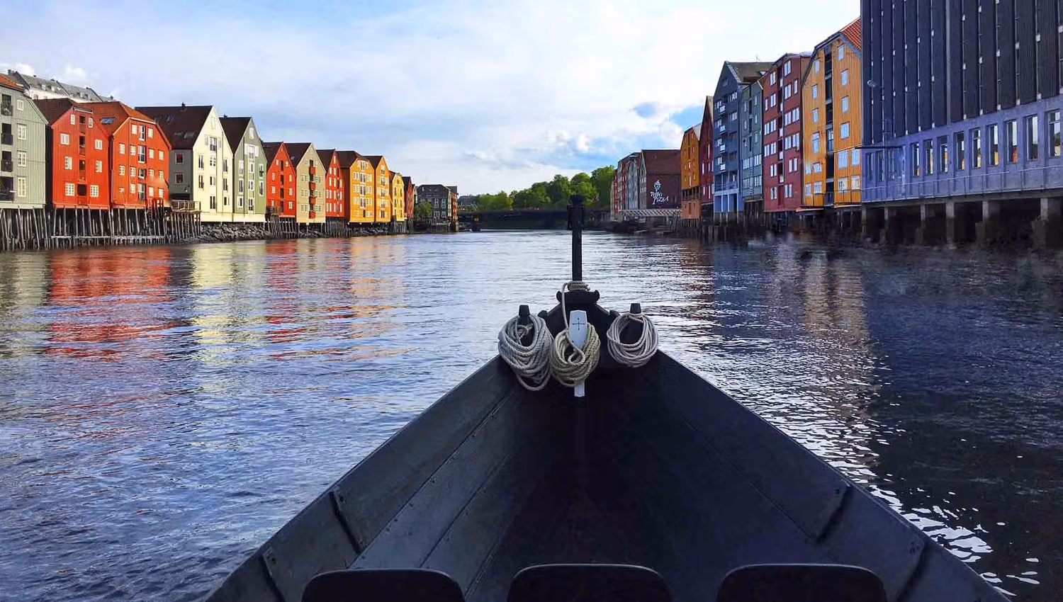 Trondheim by boat
