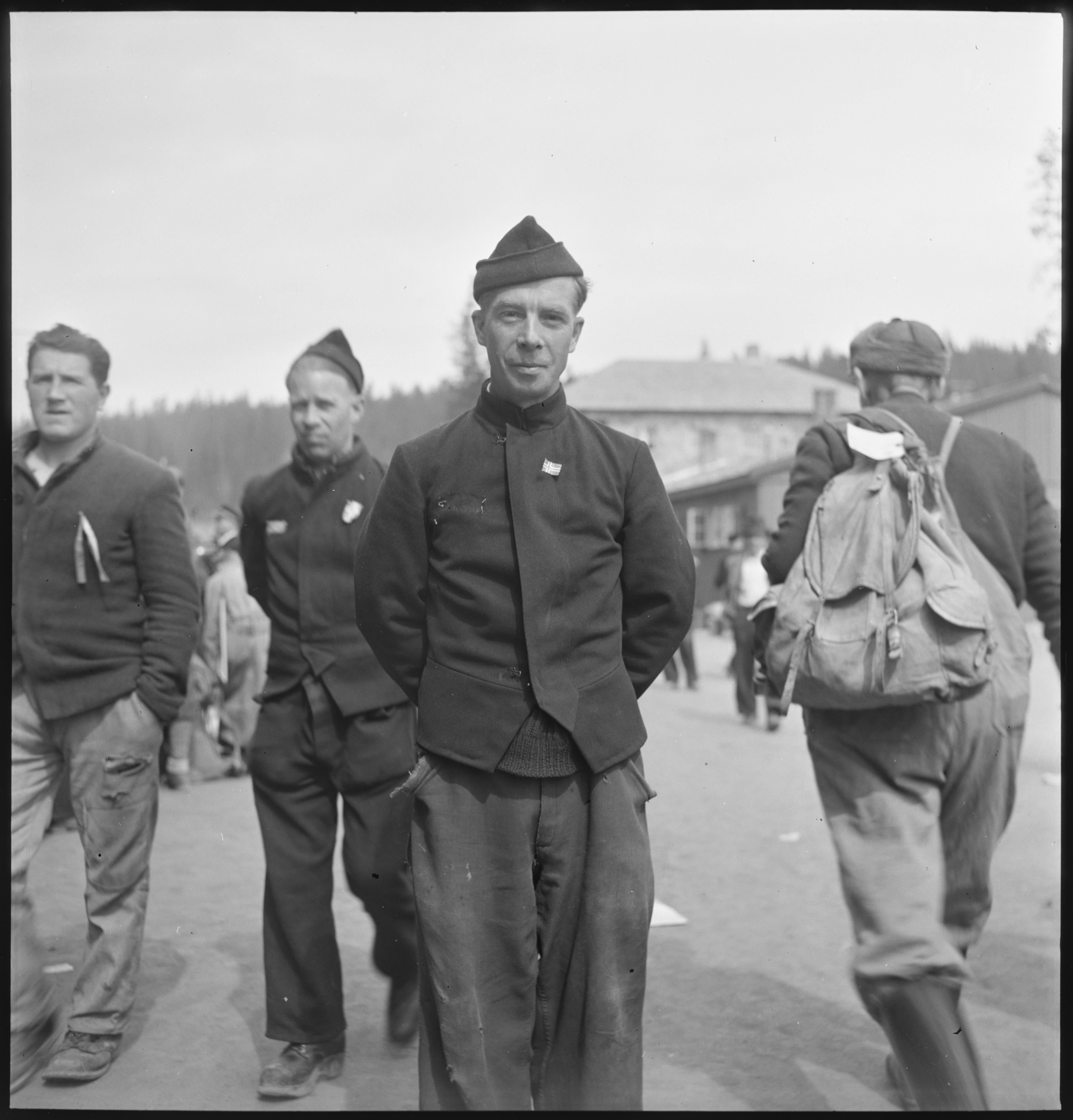 Prisoners in the courtyard