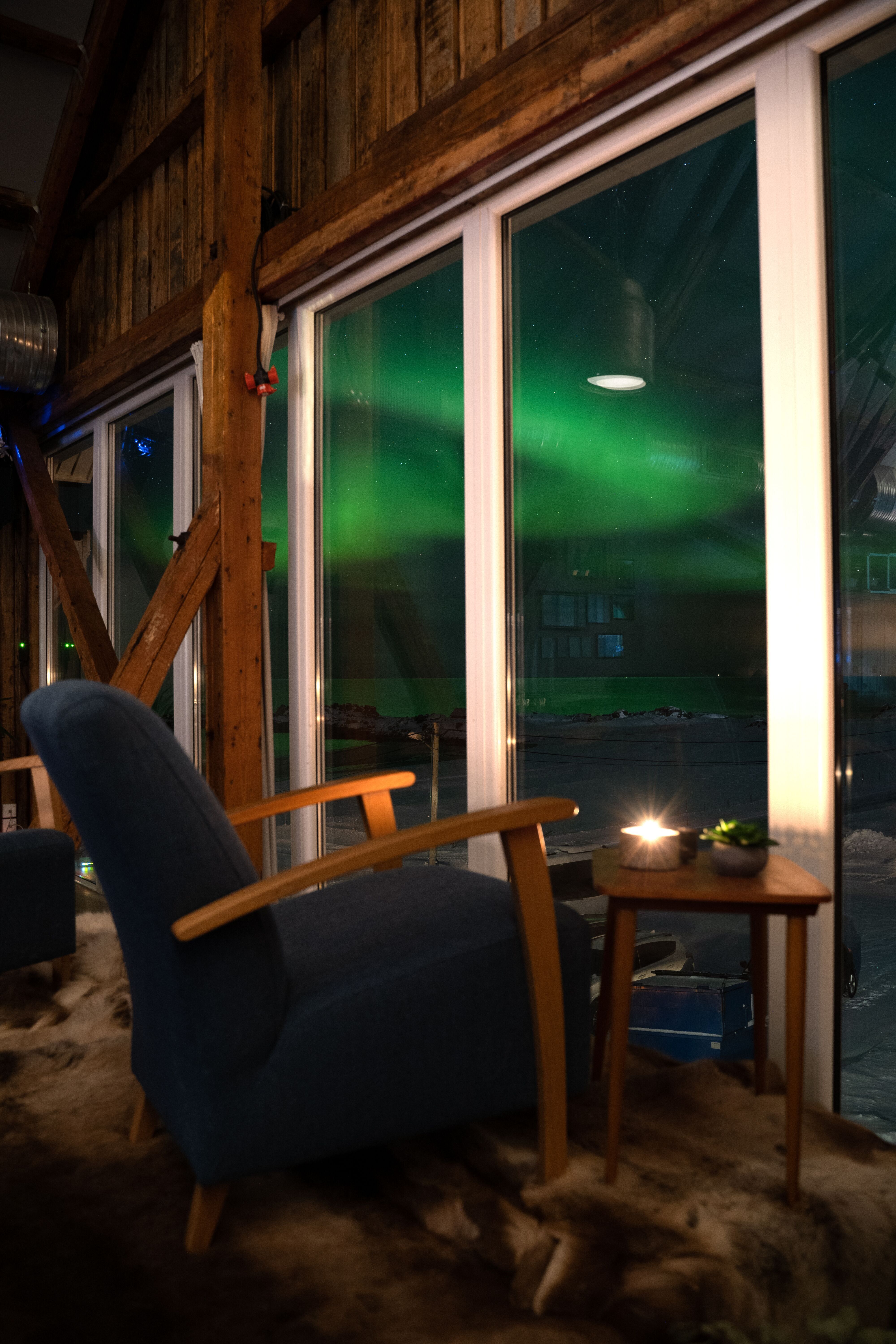 Perfect geographic location for northern lights