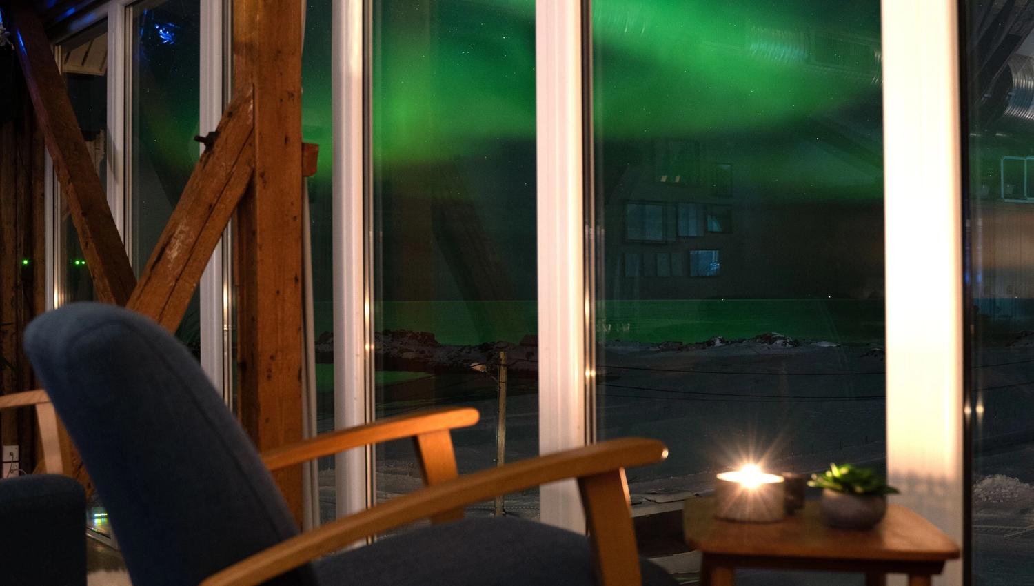 Perfect geographic location for northern lights
