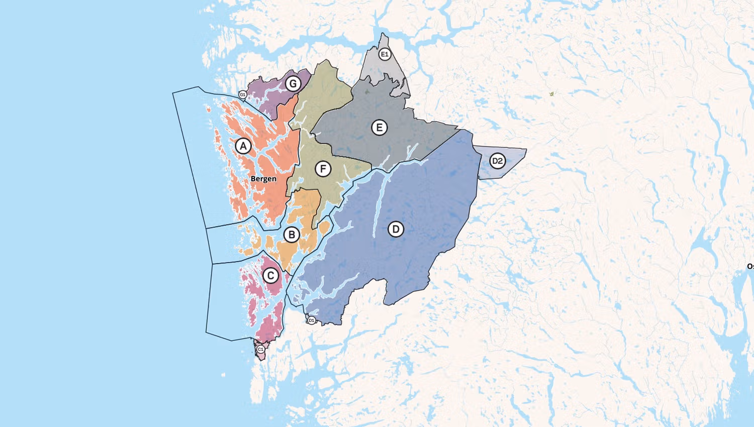 Skyss Zone map
