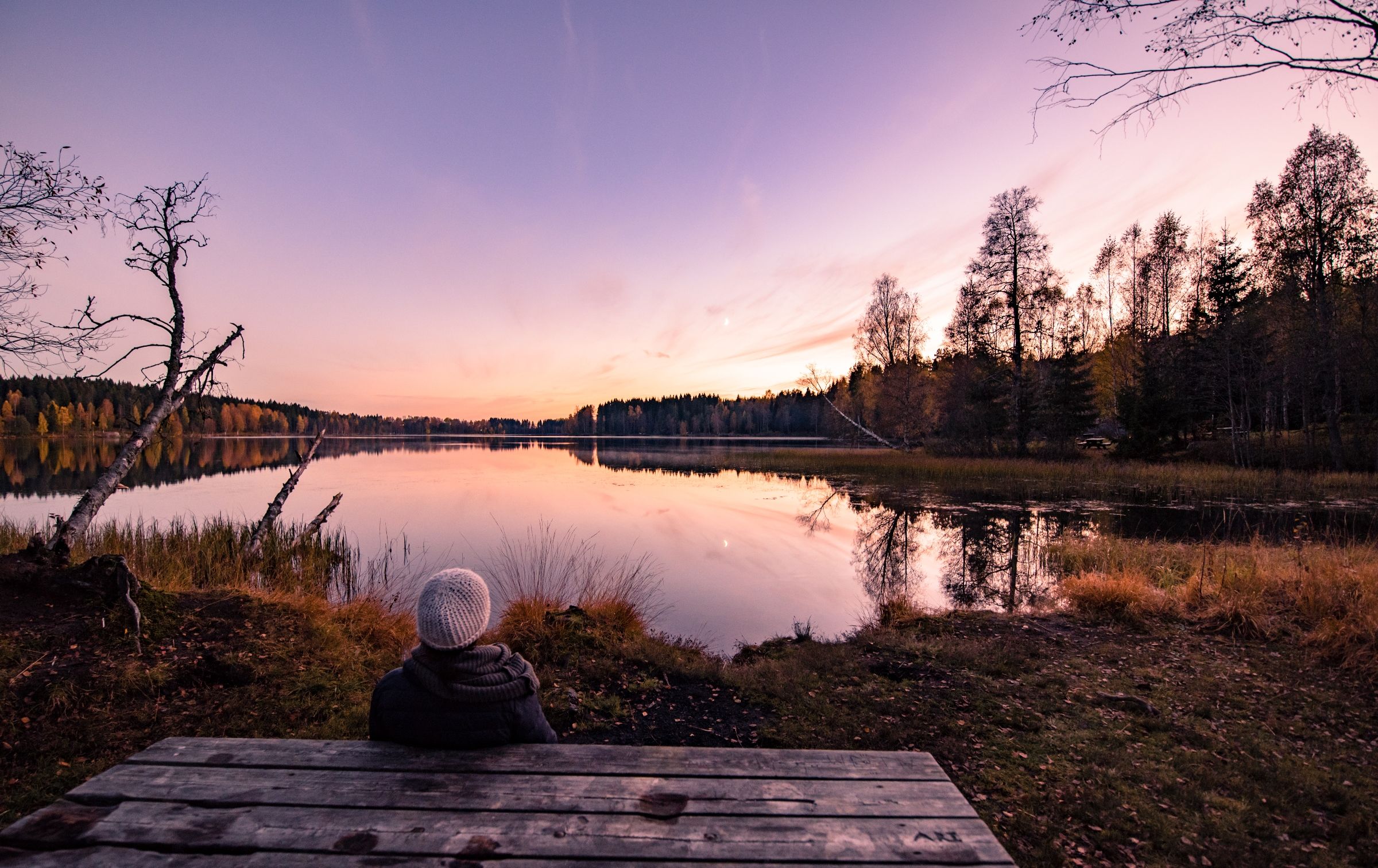 Sognsvann lake during fall 