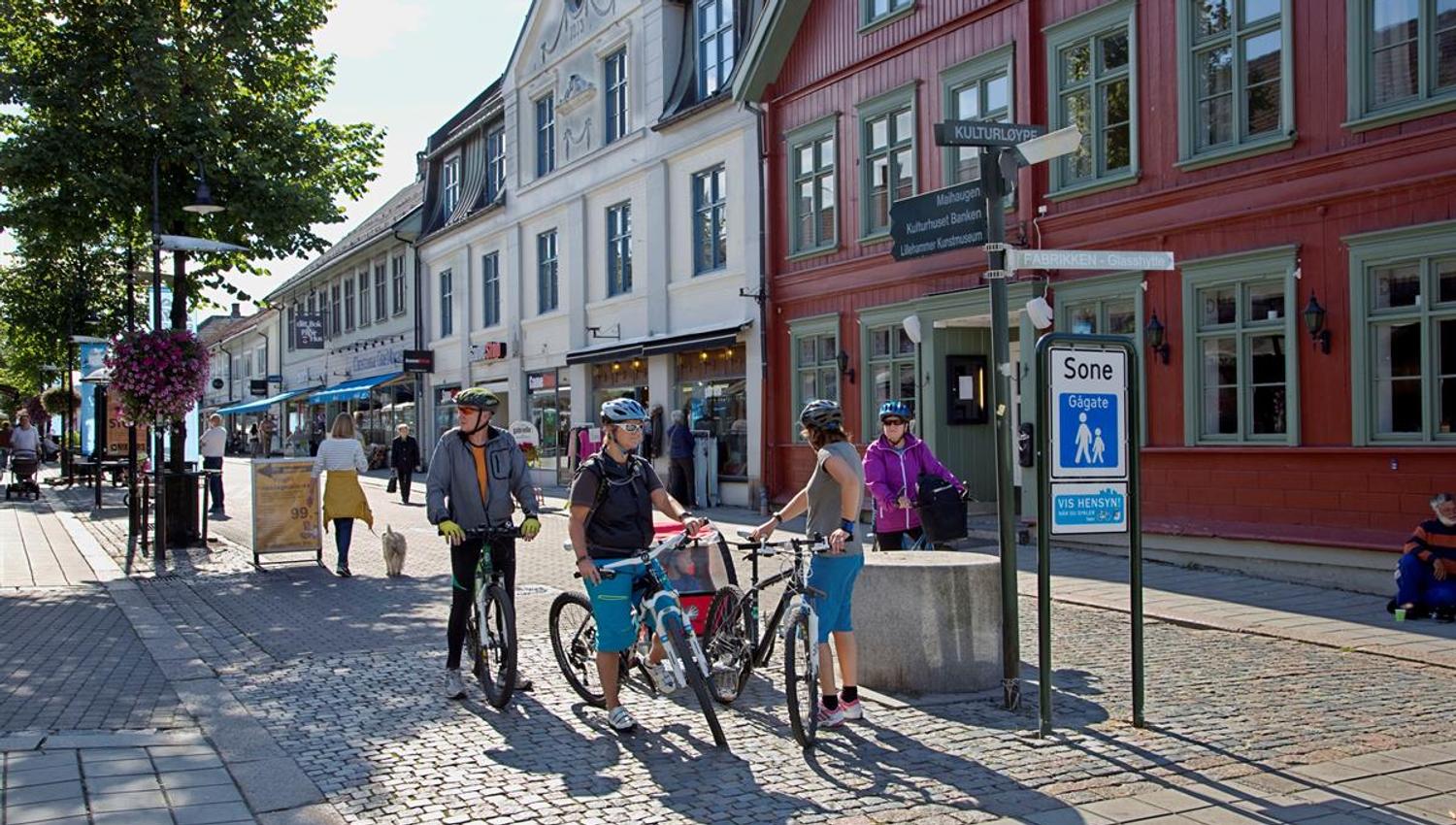 The main street in Lillehammer