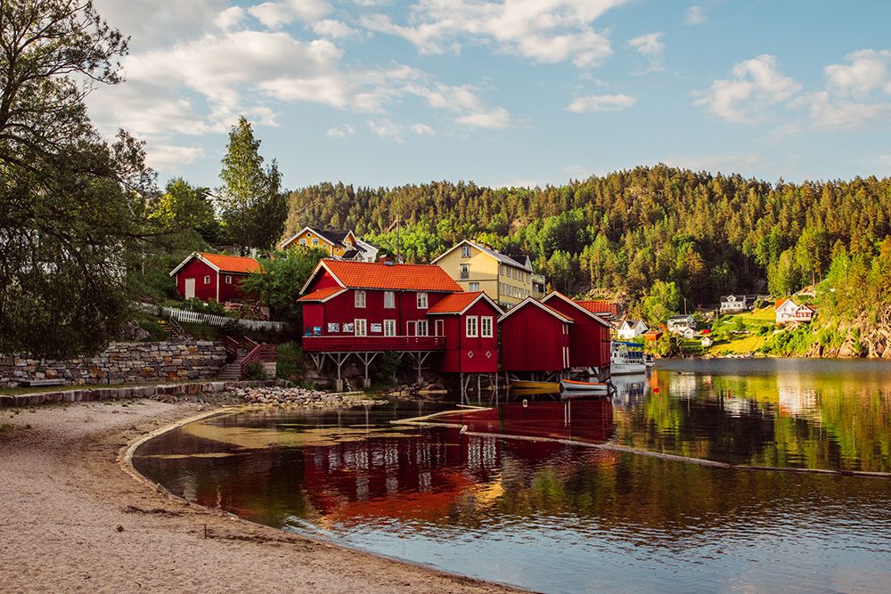 Toke Brygge badeplass i Drangedal