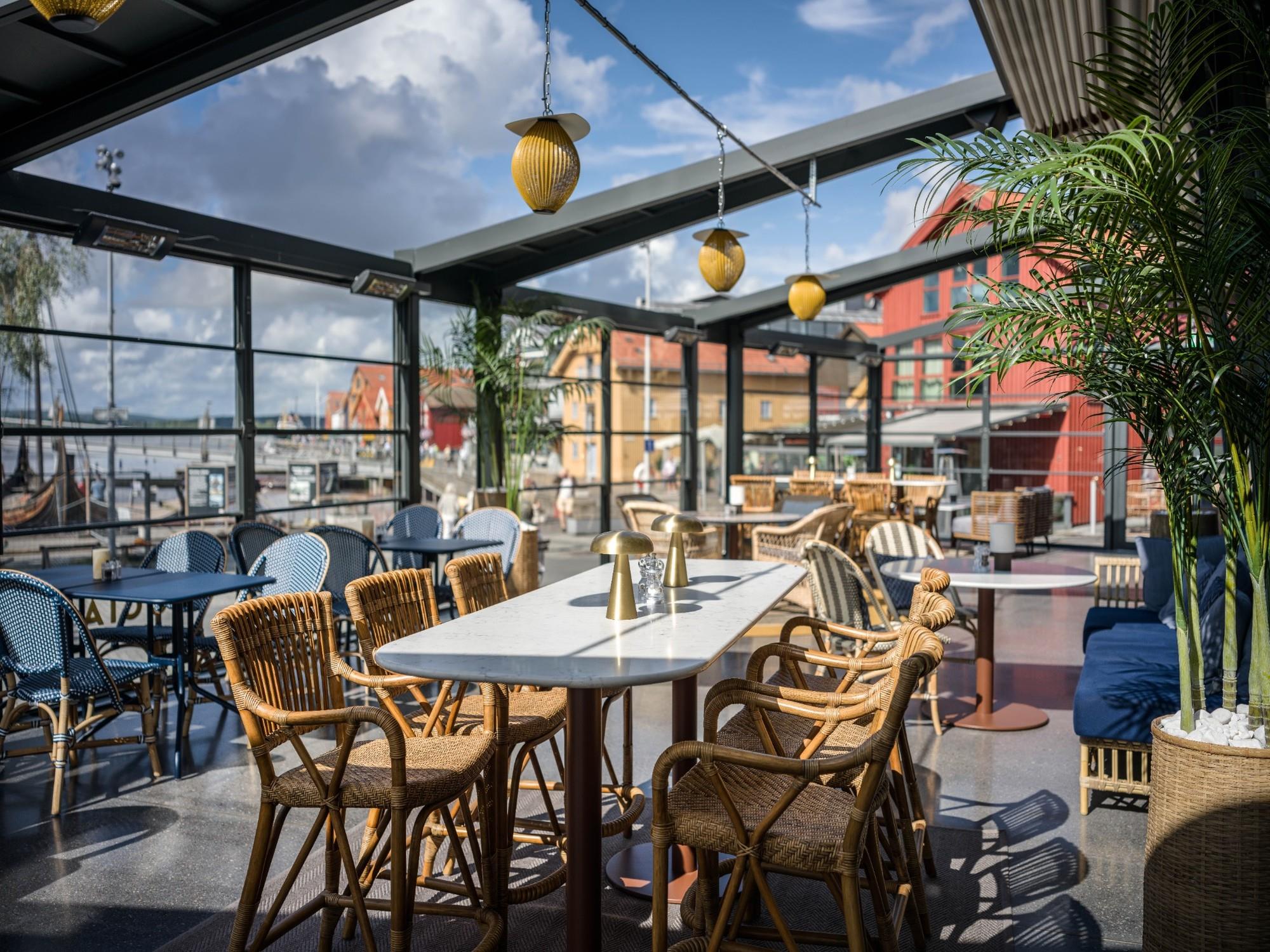 The Social Bar & Bistro with glass roof