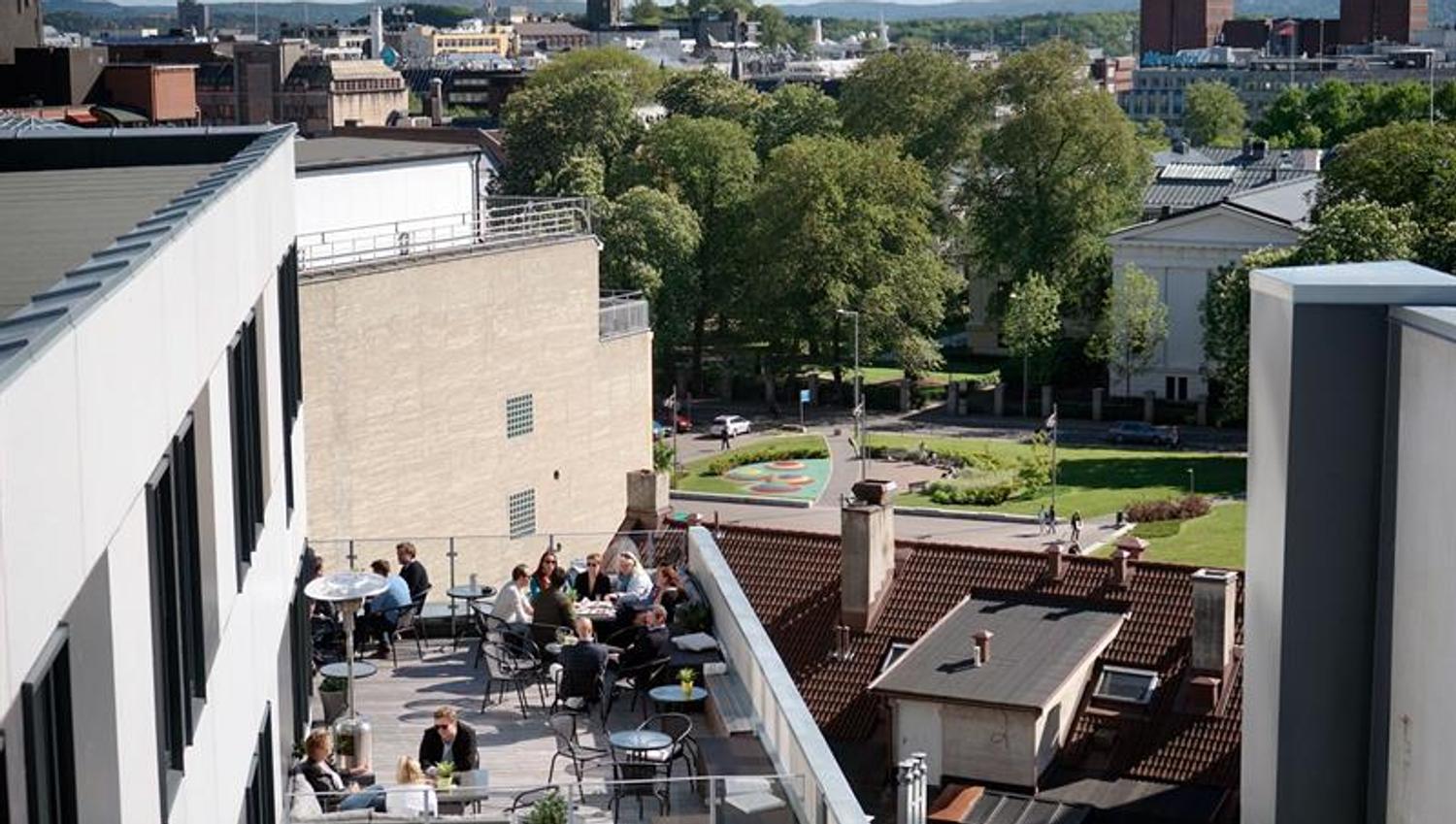 terrasse og utsikt