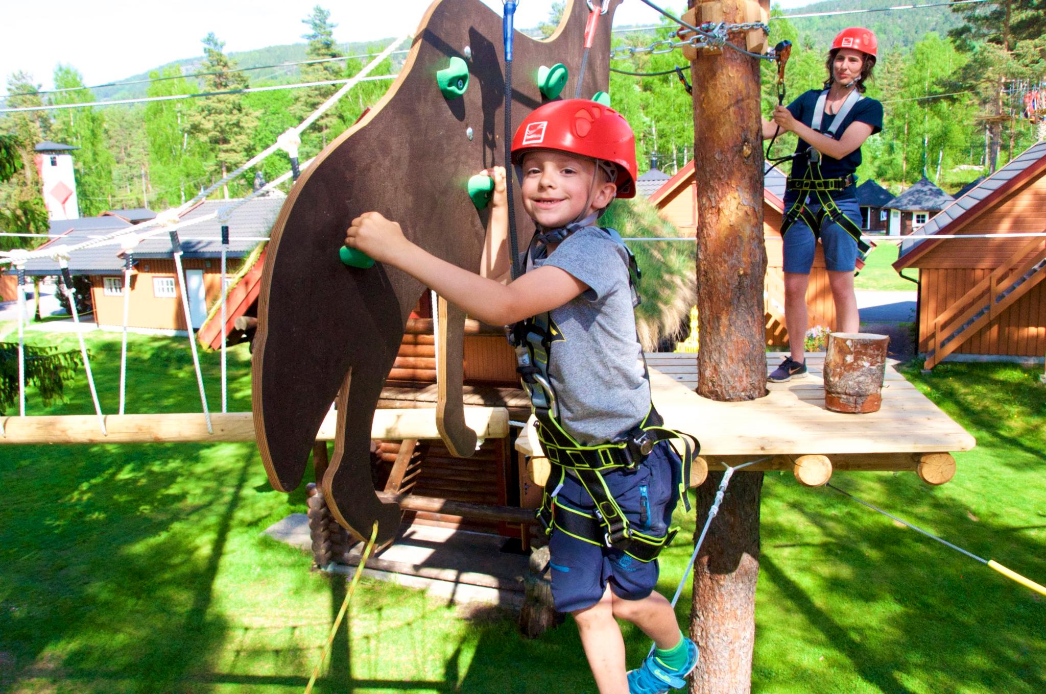 Climbling park at TrollAktiv Evje