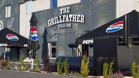 The outside seating area of The Grillfather Texas BBQ
