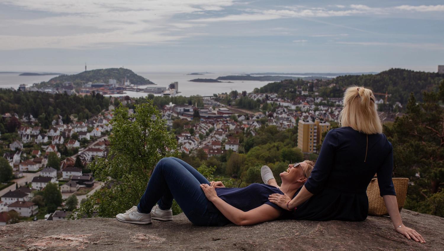 Ravneheia viewpoint in Kristiansand