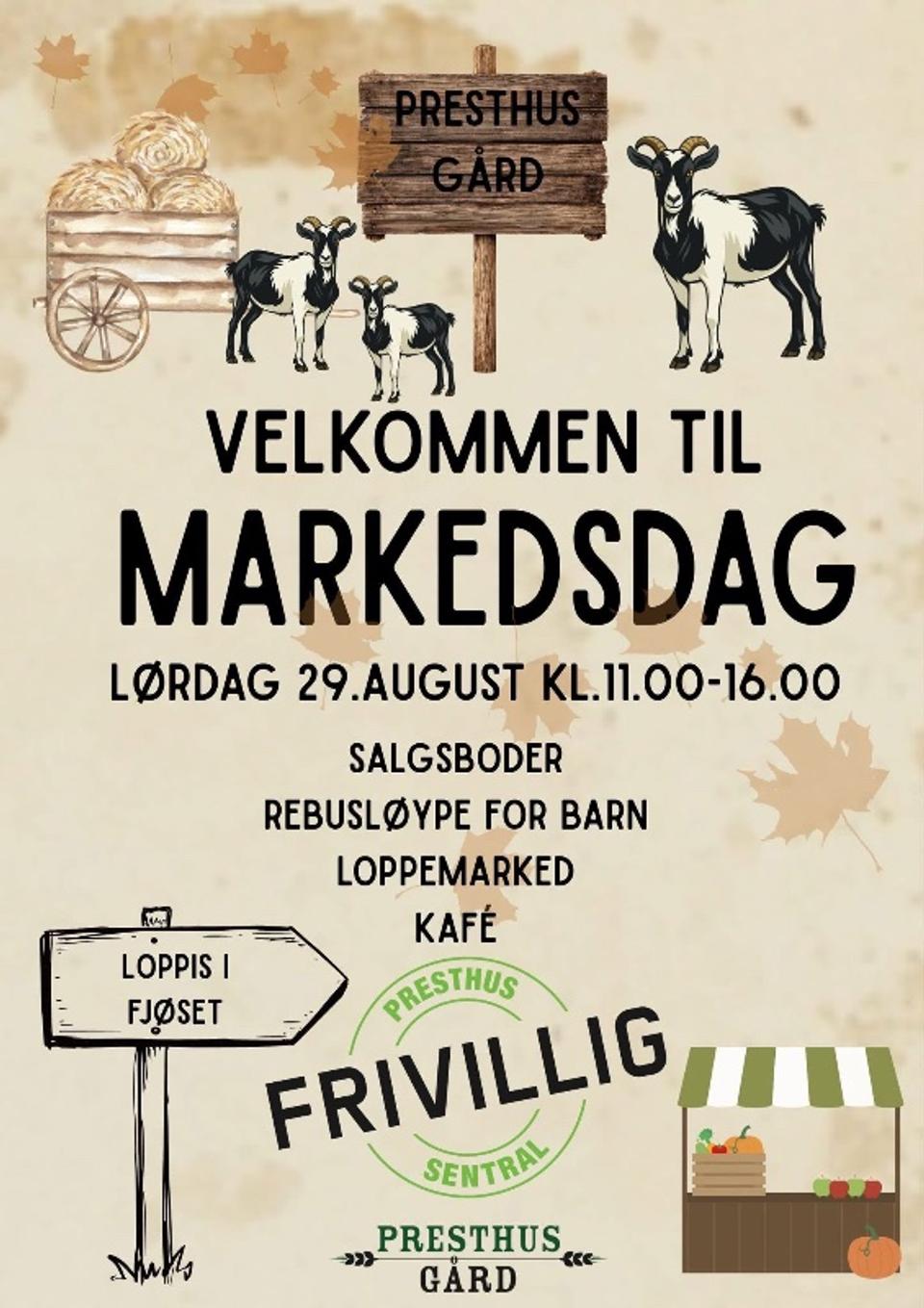 Market day at Presthus farm