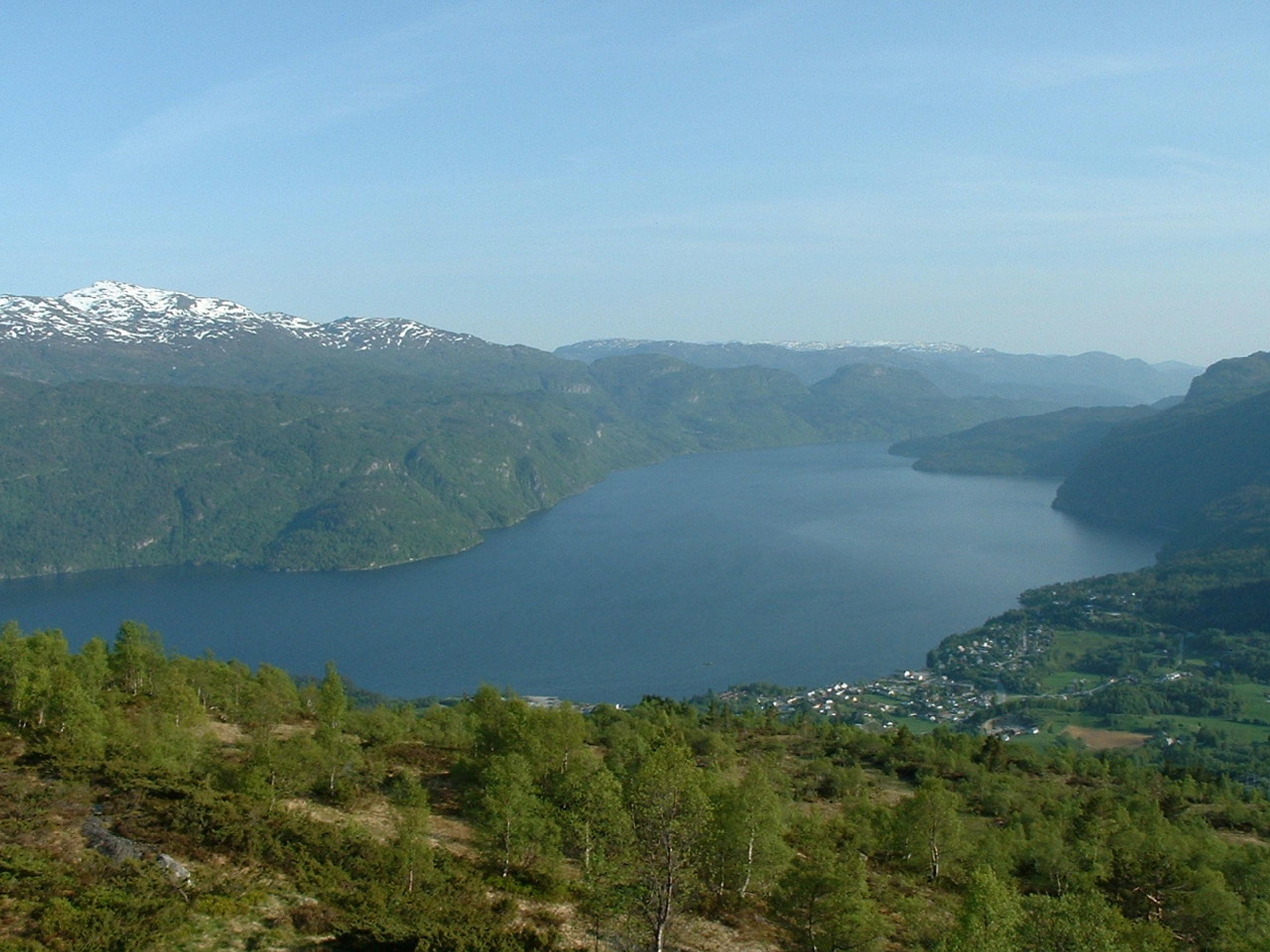 Saudafjorden in Sauda