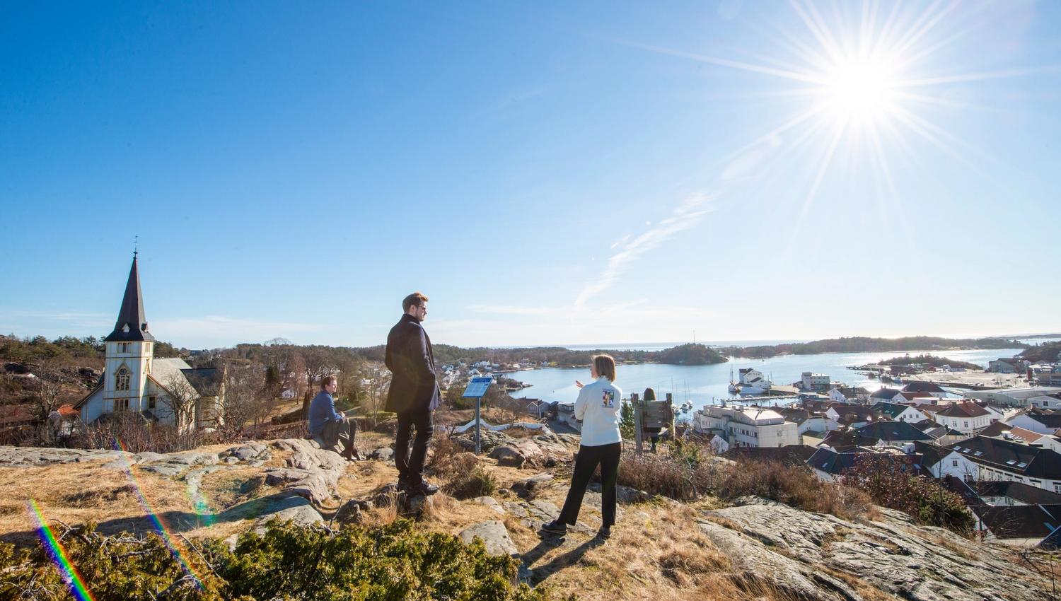 Hamsuns fotspor i Grimstad - Fløyheia, Mølleheia