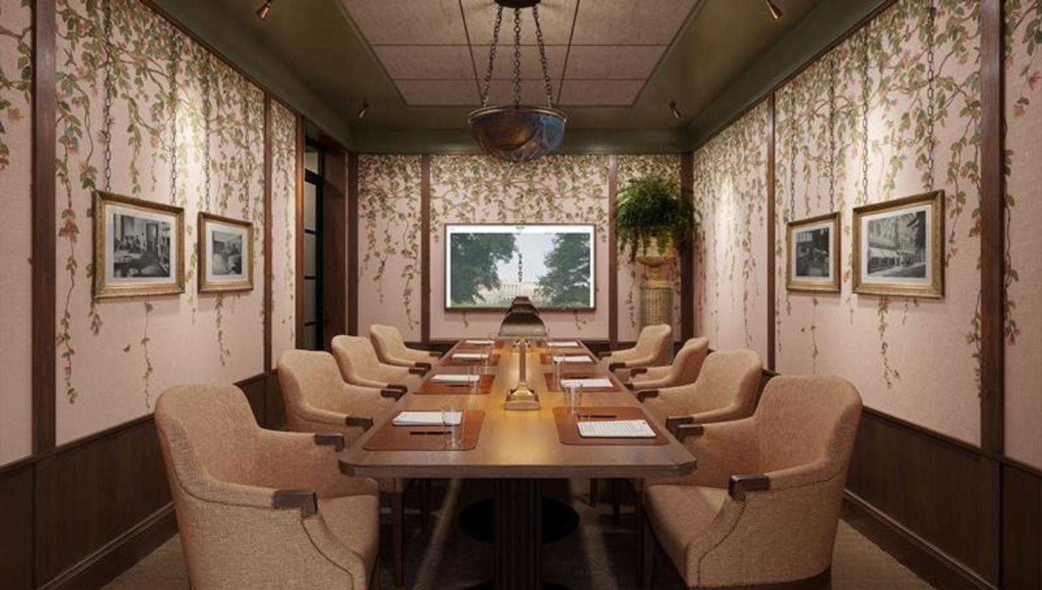 Rendering of meeting room