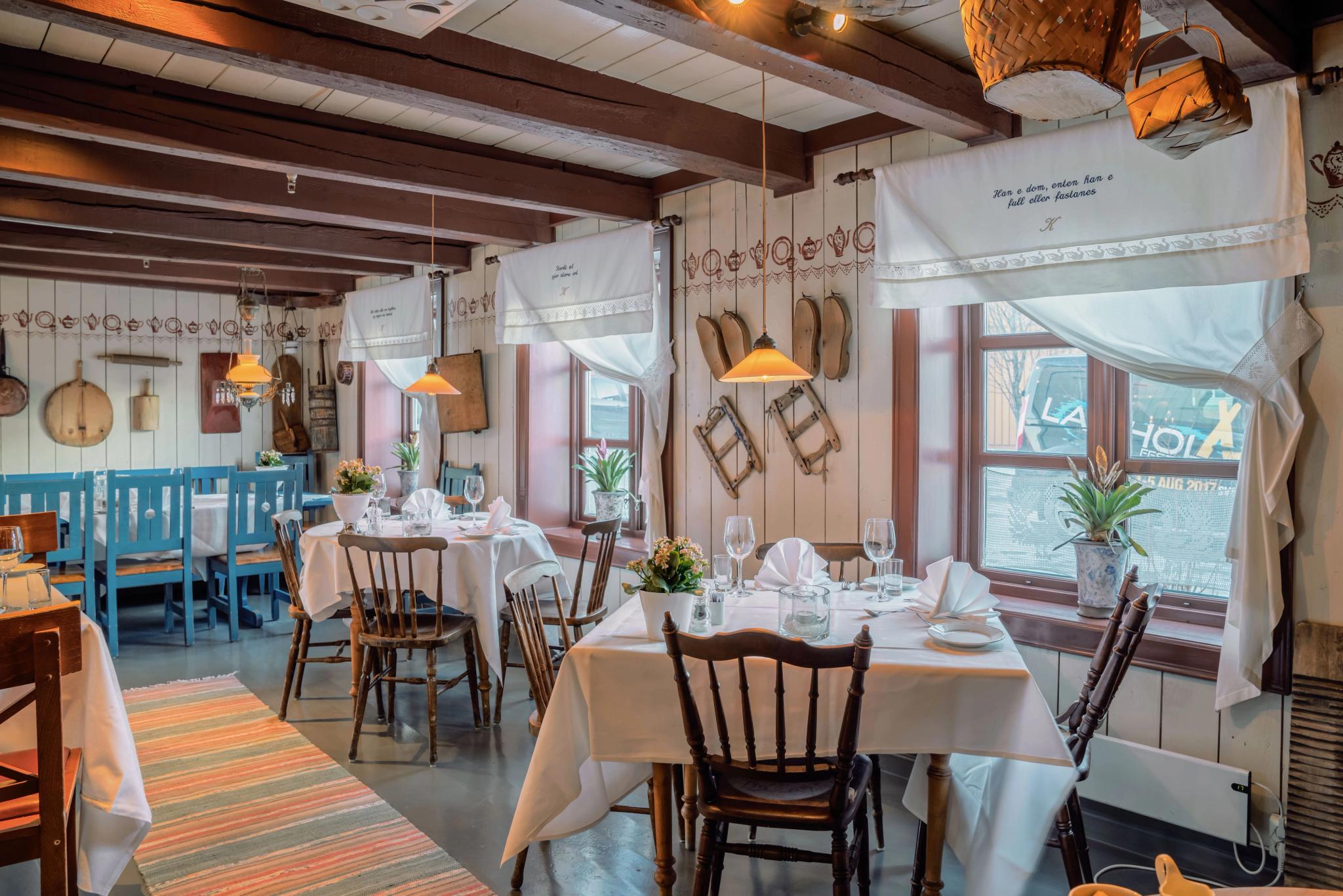 Tables at Restaurant Kjøkkenet