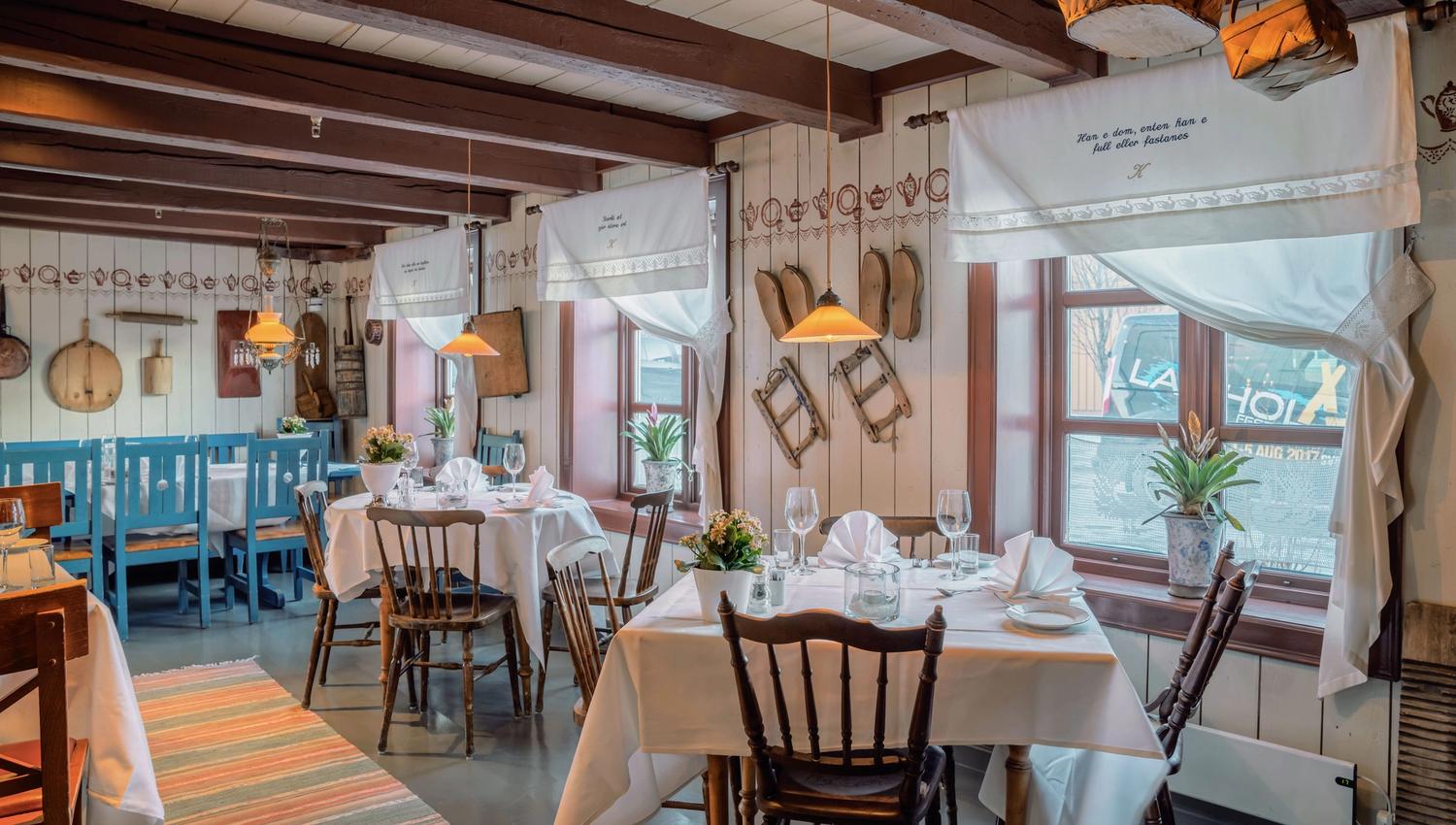 Tables at Restaurant Kjøkkenet