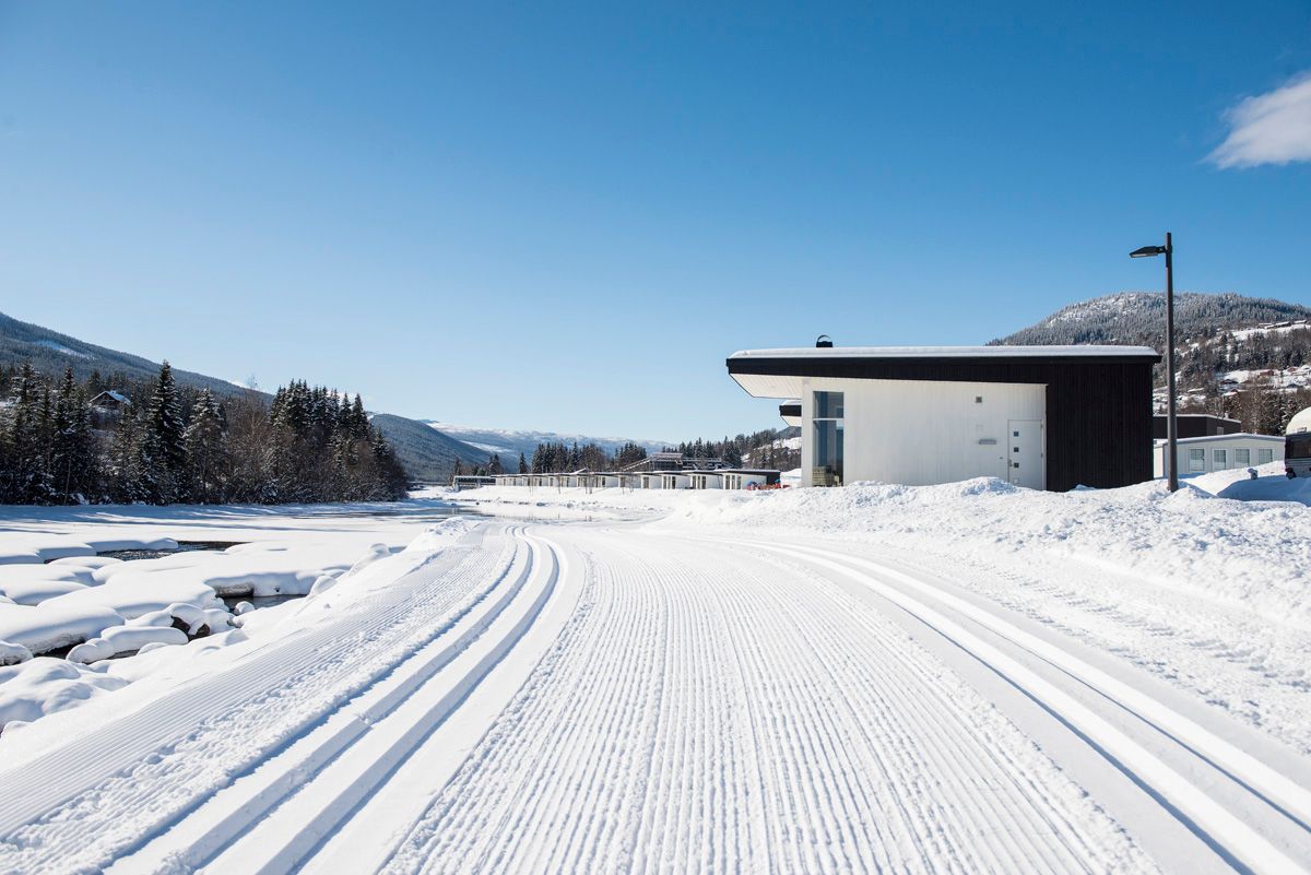 Skiløype ved hyttene i Topcamp Hallingdal