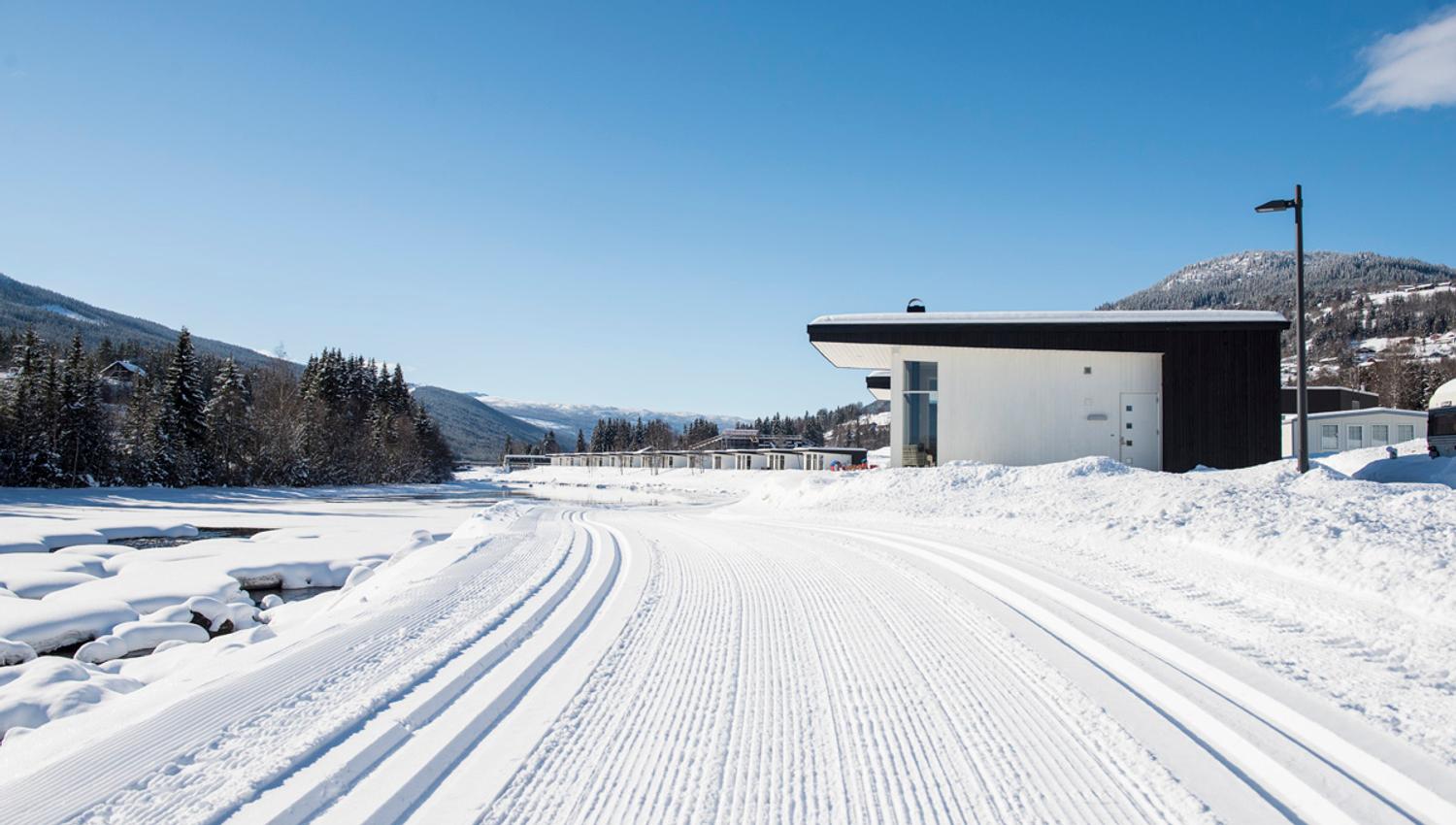 Skiløype ved hyttene i Topcamp Hallingdal