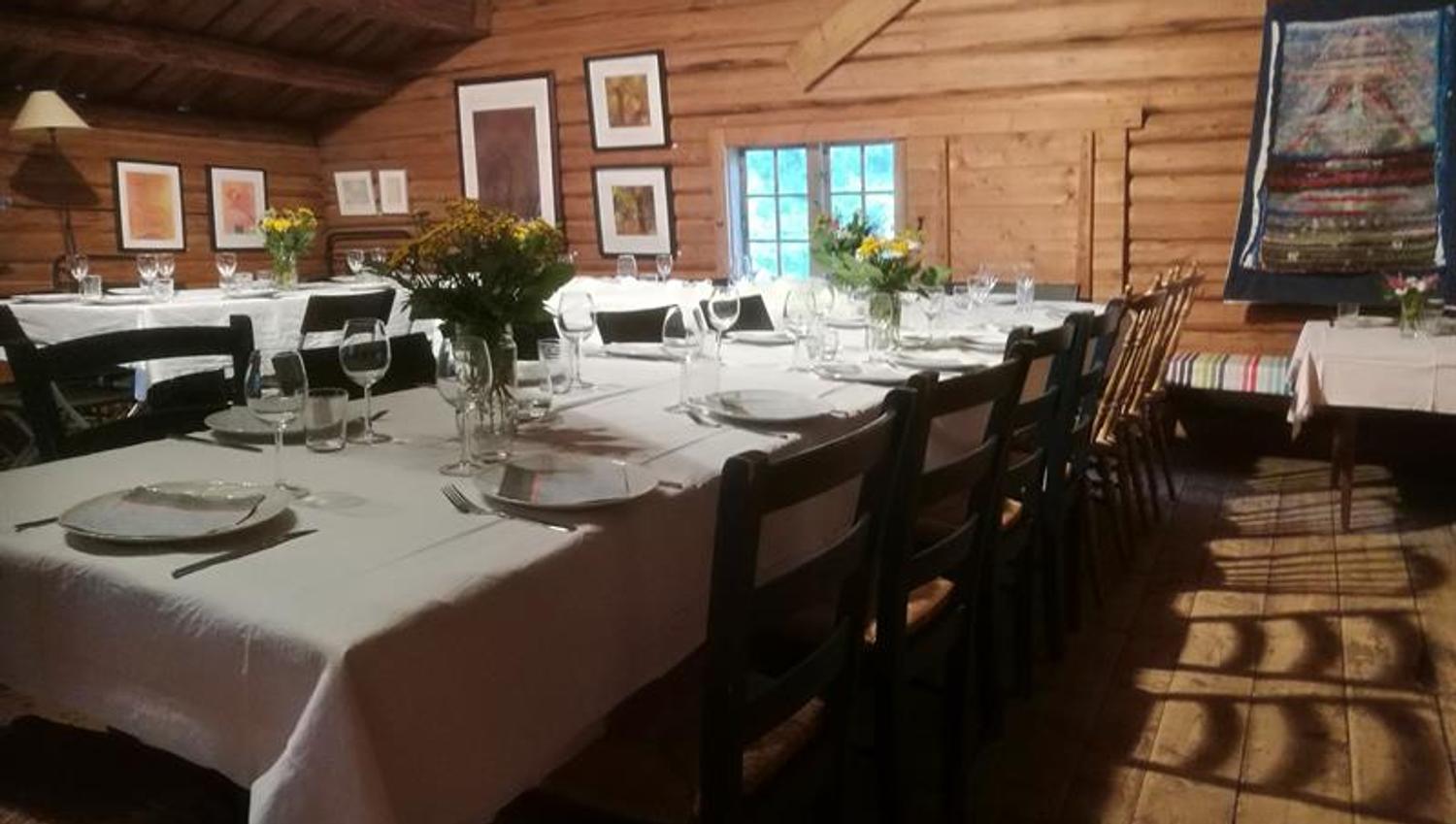 table with glasses