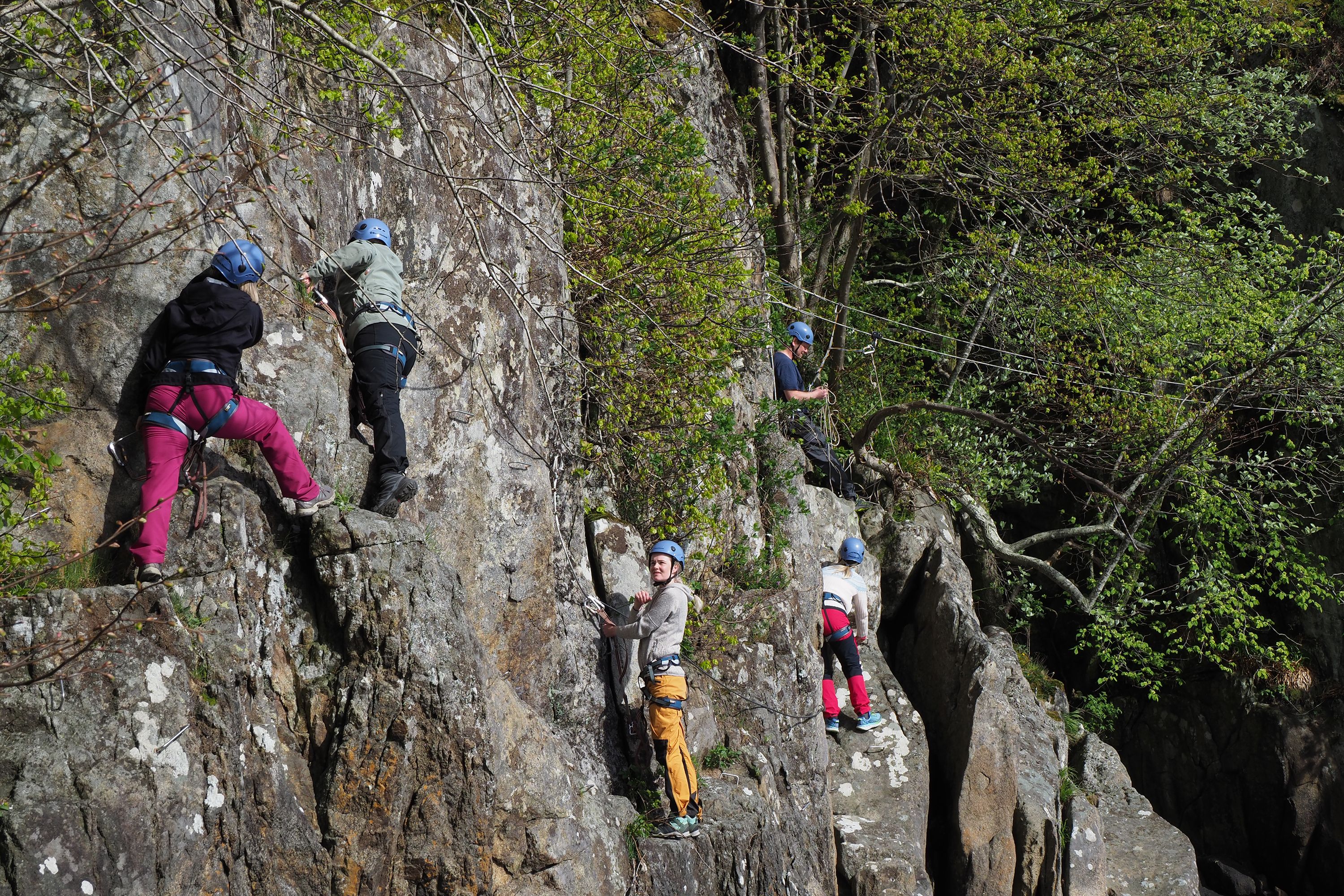 Via Ferrata ved Gården Li i Flekkefjord