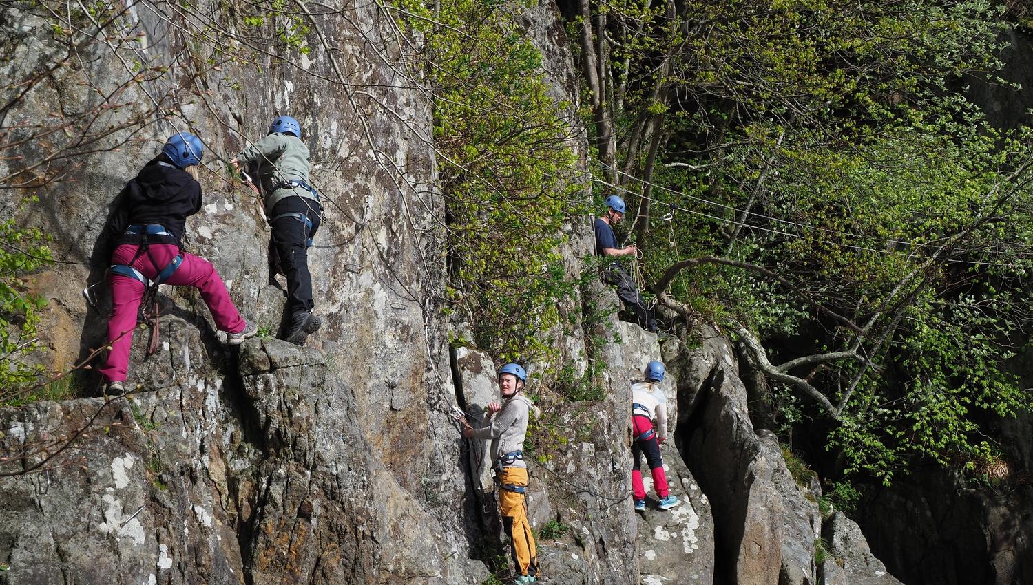 Via Ferrata ved Gården Li i Flekkefjord