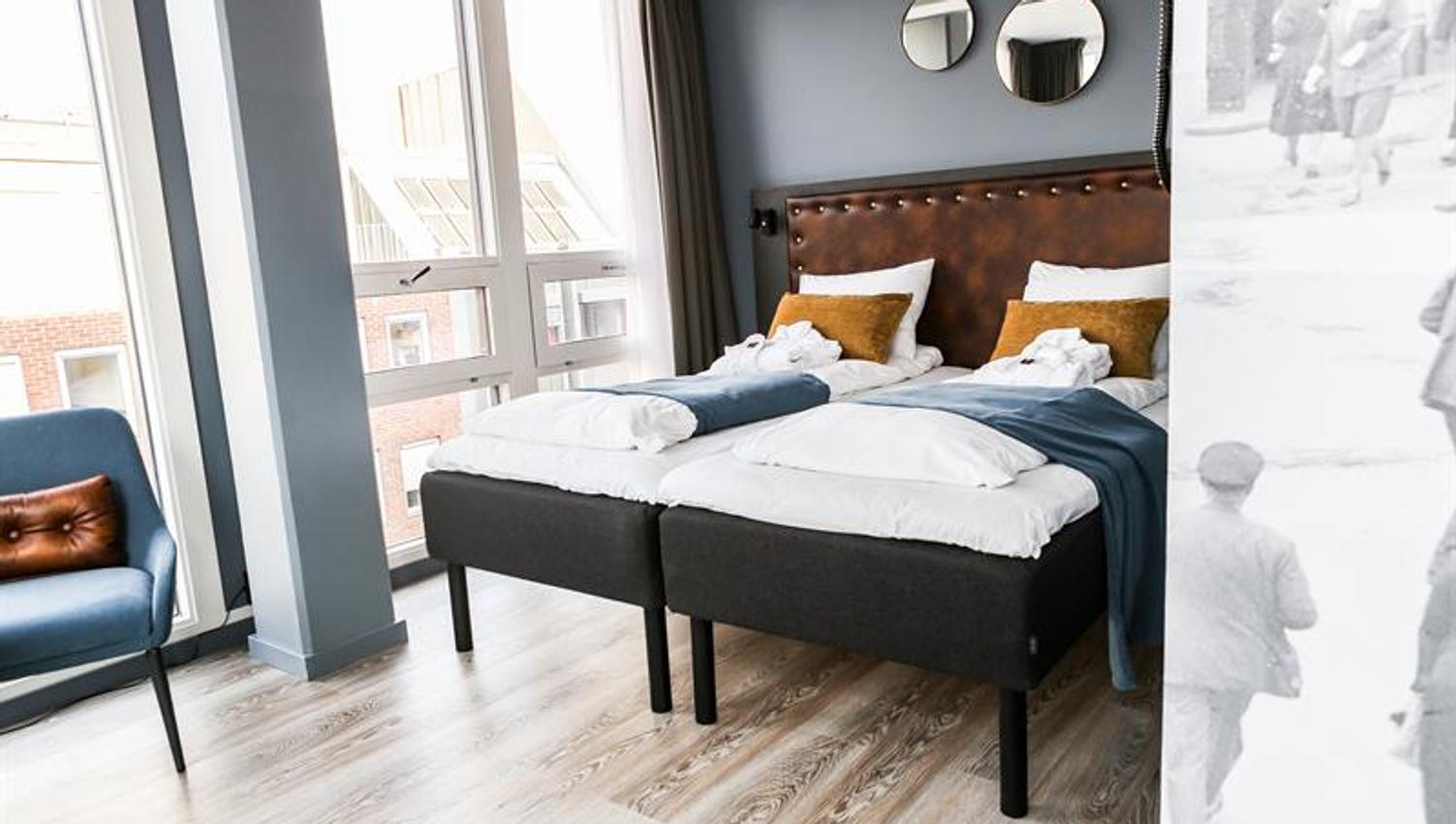 twin bed in one of the rooms