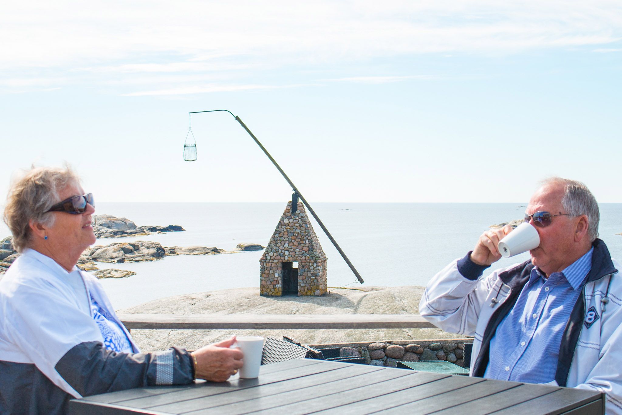 Good drink in a cup at Verdens Ende Spiseriet