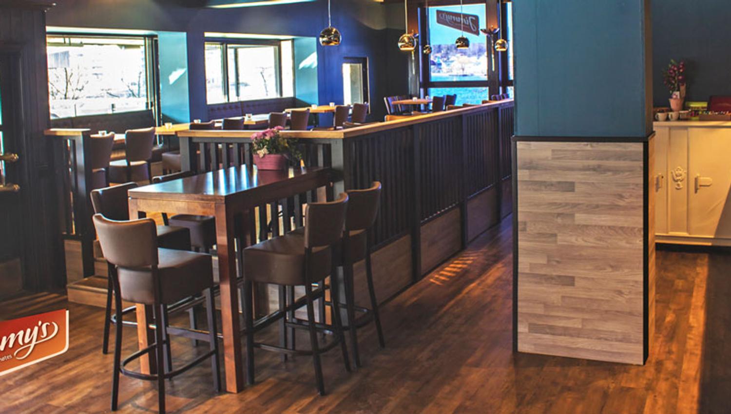 furnishing at Jimmy's restaurant and bar in Porsgrunn